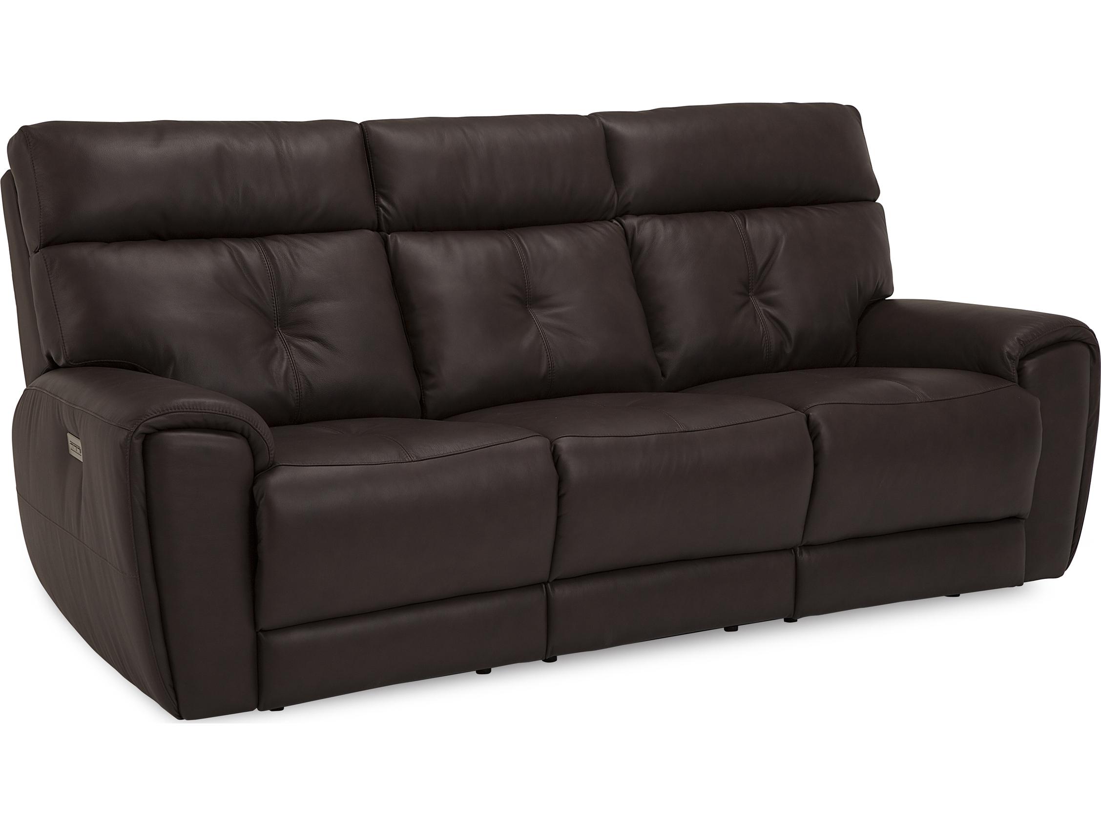 Palliser Aedon Leather Upholstery Sofa Power Recliner with Headrest & Lumbar