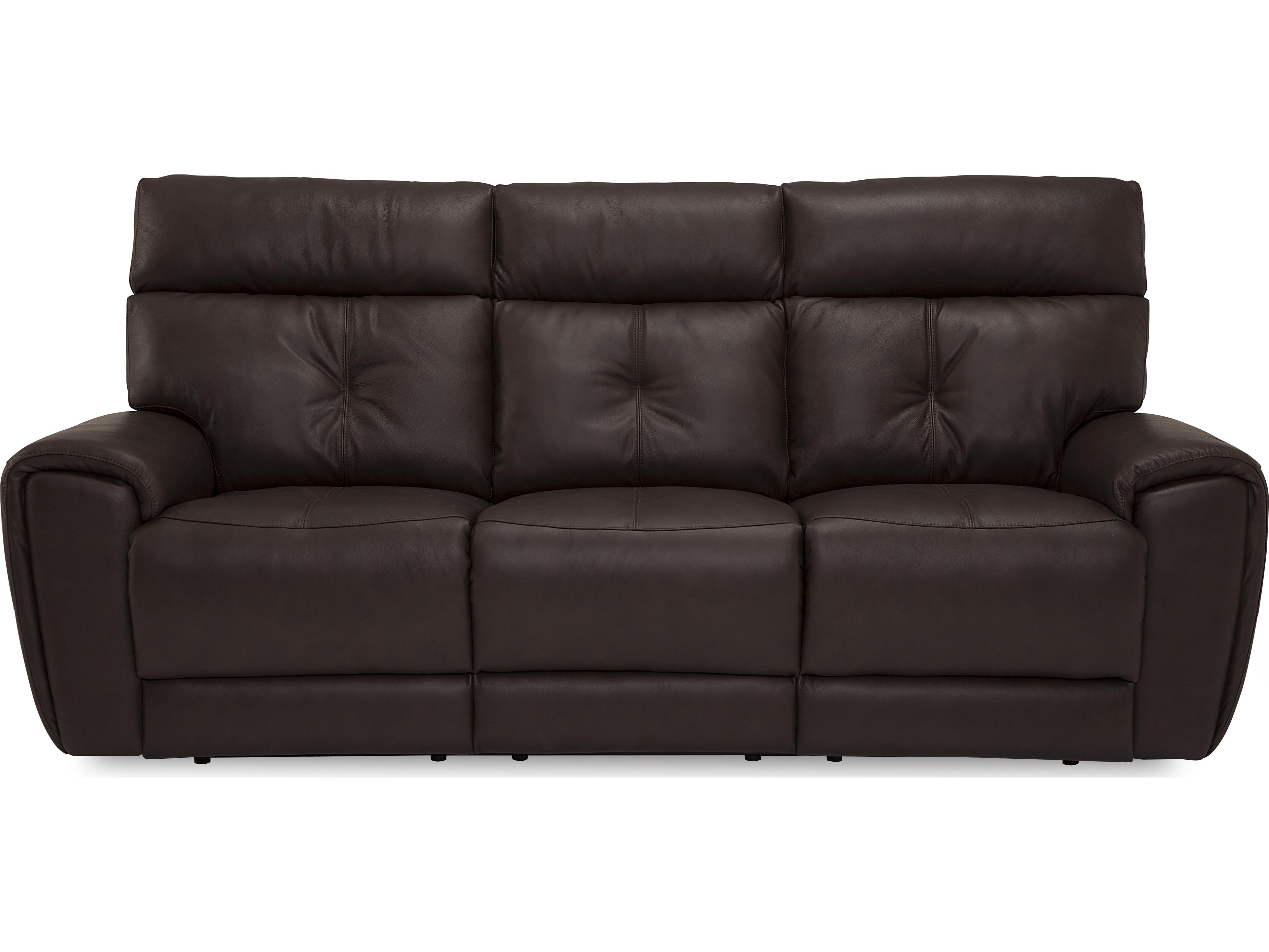 Palliser Aedon Leather Upholstery Sofa Power Recliner with Headrest & Lumbar