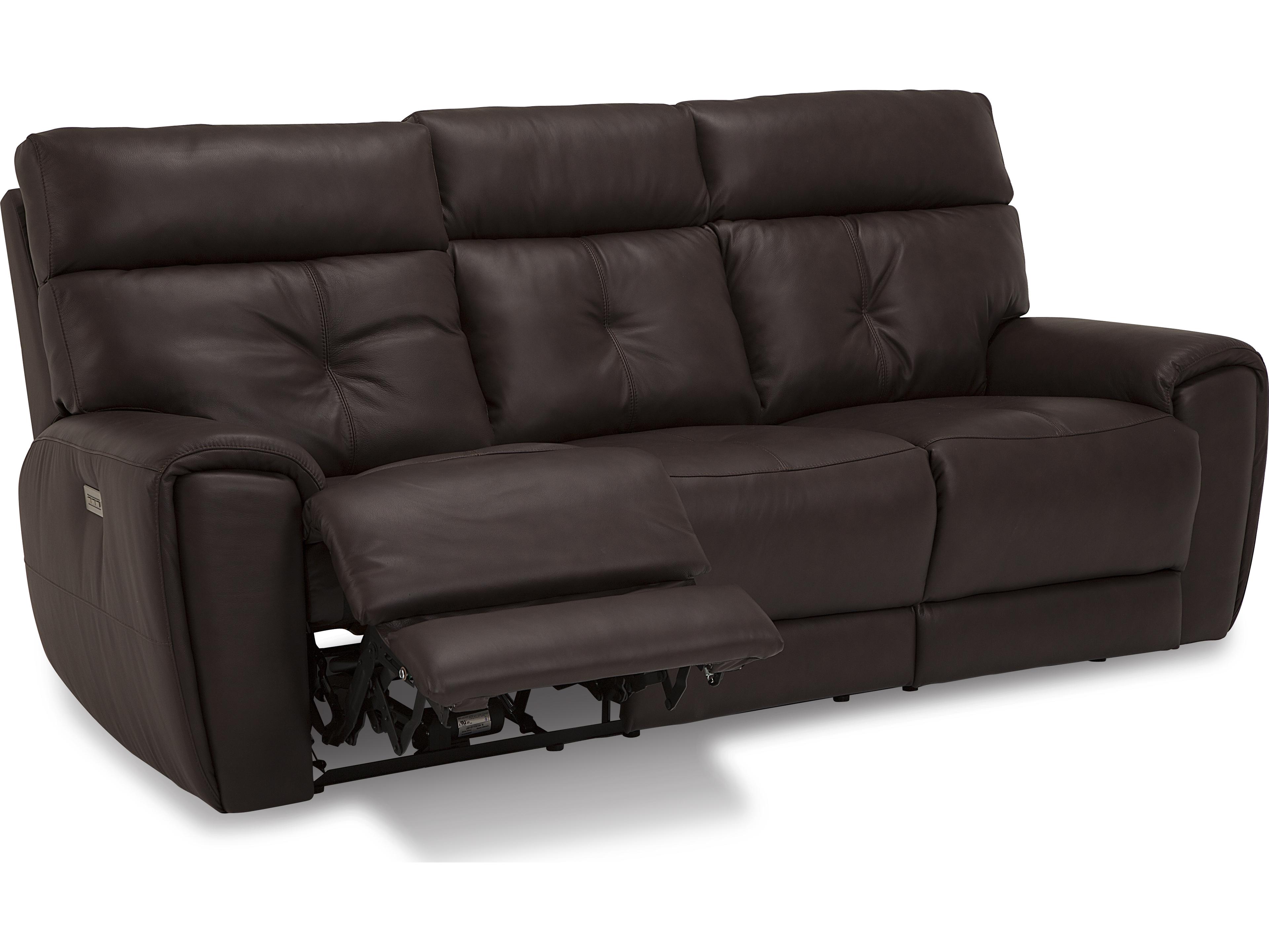 Palliser Aedon Leather Upholstery Sofa Power Recliner with Headrest & Lumbar