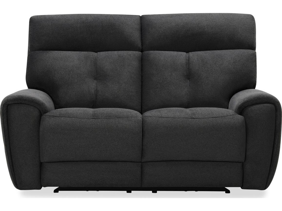 Palliser Aedon Leather Upholstery Loveseat Power Recliner with Headrest & Lumbar