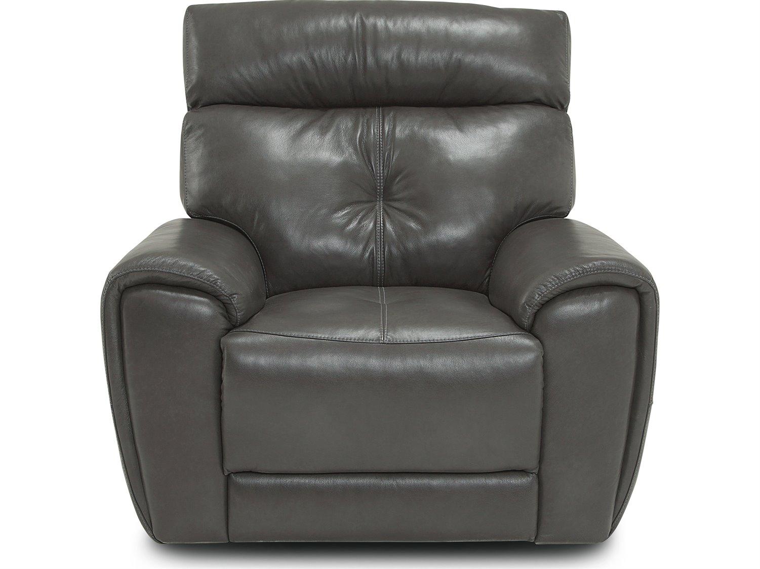 Palliser Aedon Leather Upholstery Power Recliner Wall Hugger with Headrest & Lumbar