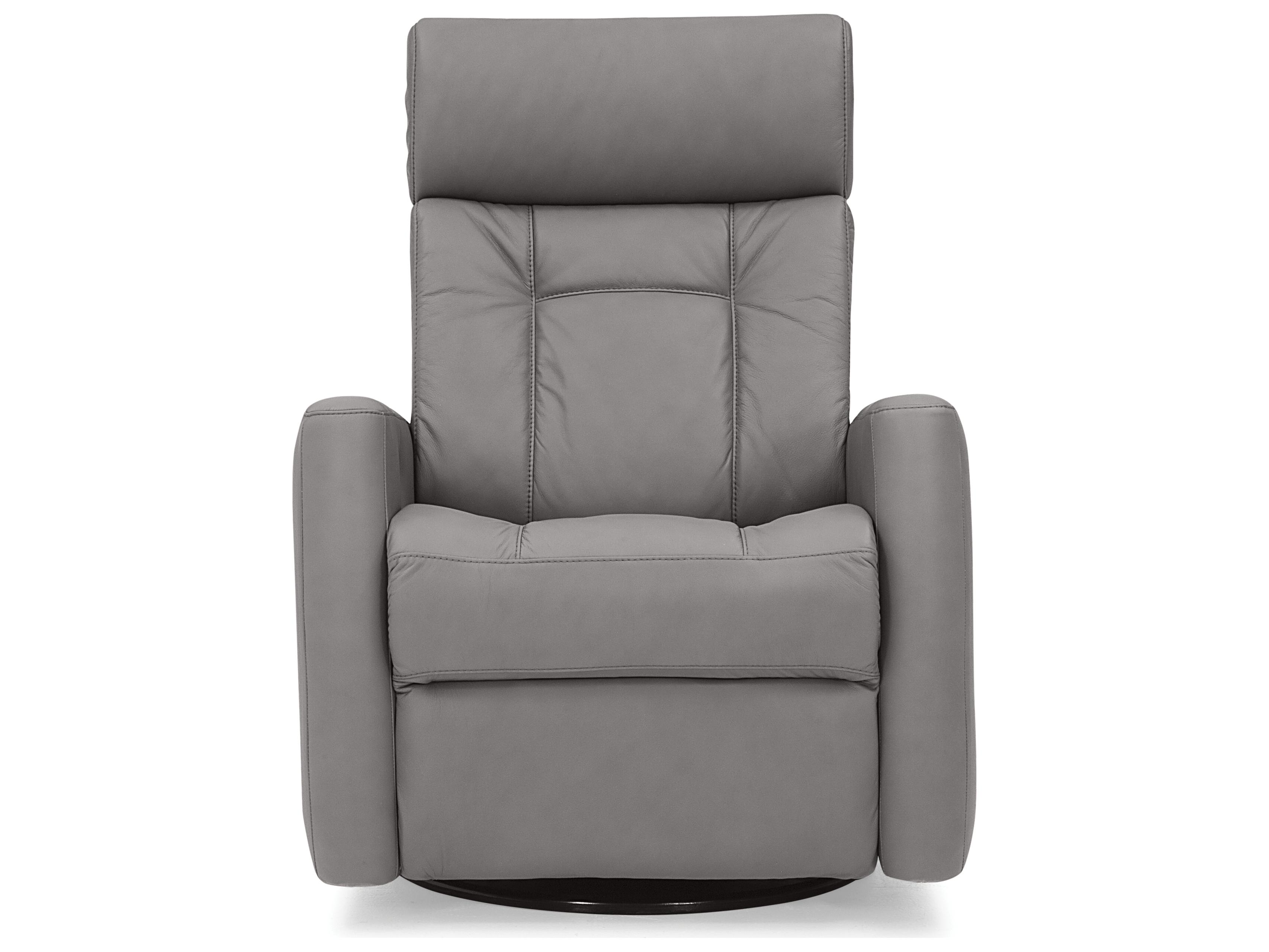 Palliser West Coast II Leather Upholstery Swivel Glider Power Recliner with Power Headrest