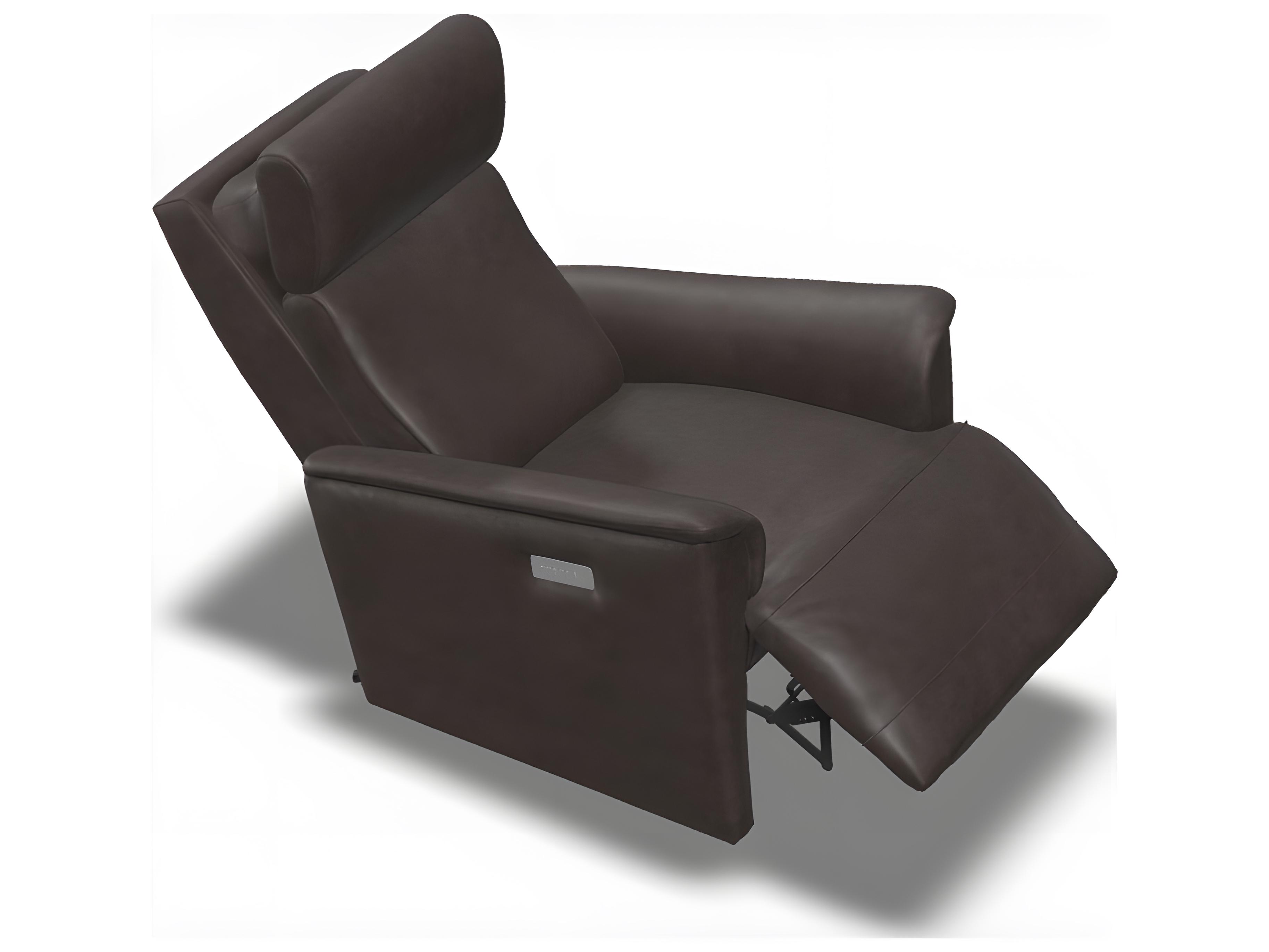Palliser Chalet Leather Upholstery Power Recliner Wall Hugger with Power Headrest