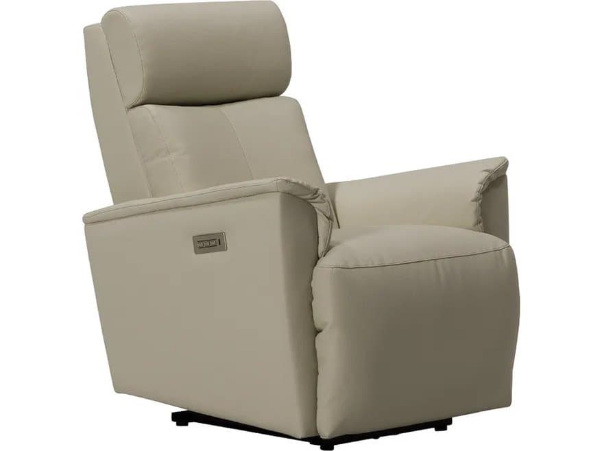Palliser Chalet Leather Upholstery Wall Hugger Power Recliner with Power Headrest and Power Lumbar