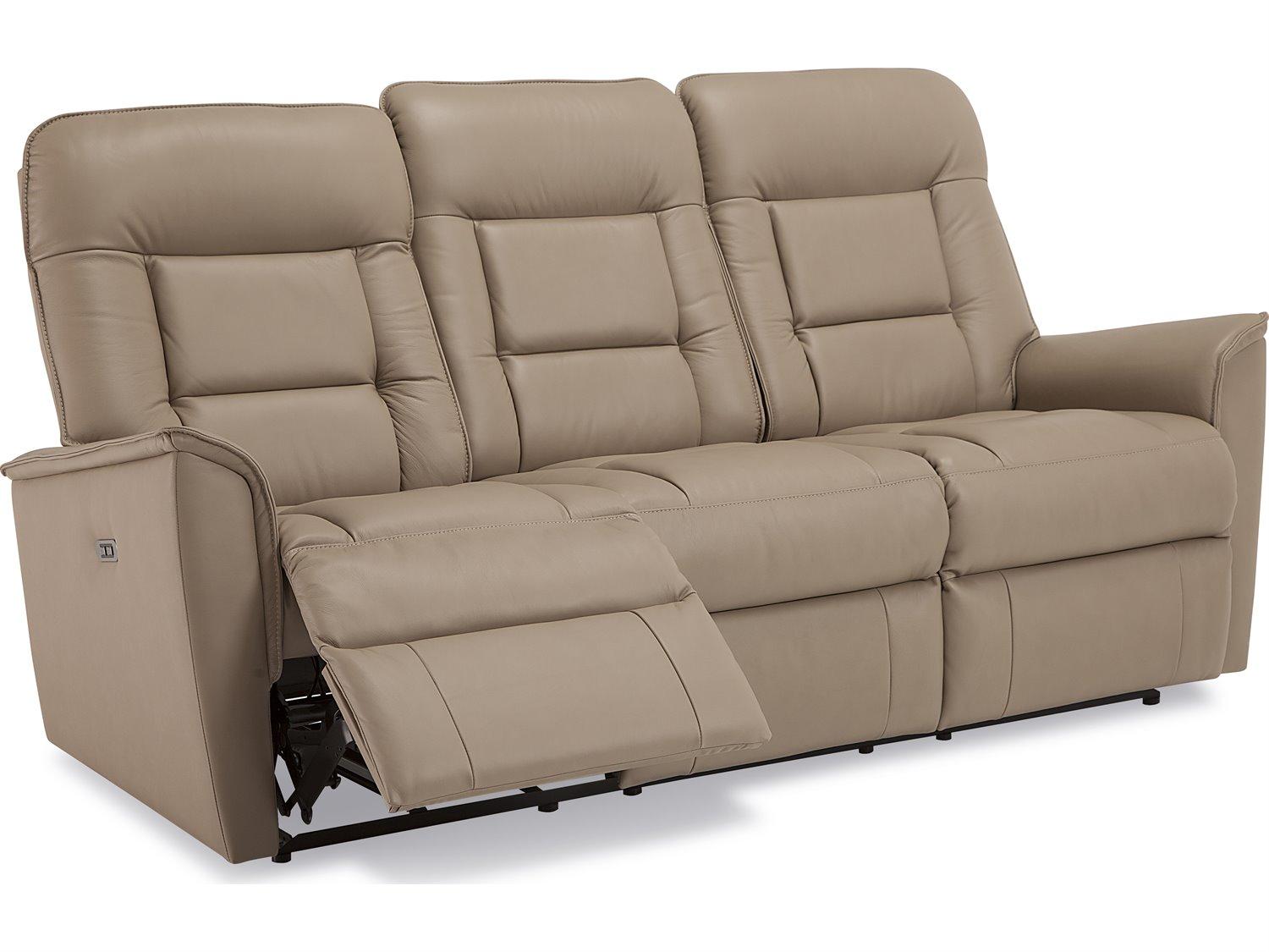 Palliser Dover Leather Upholstery Sofa Power Recliner with Power Headrest