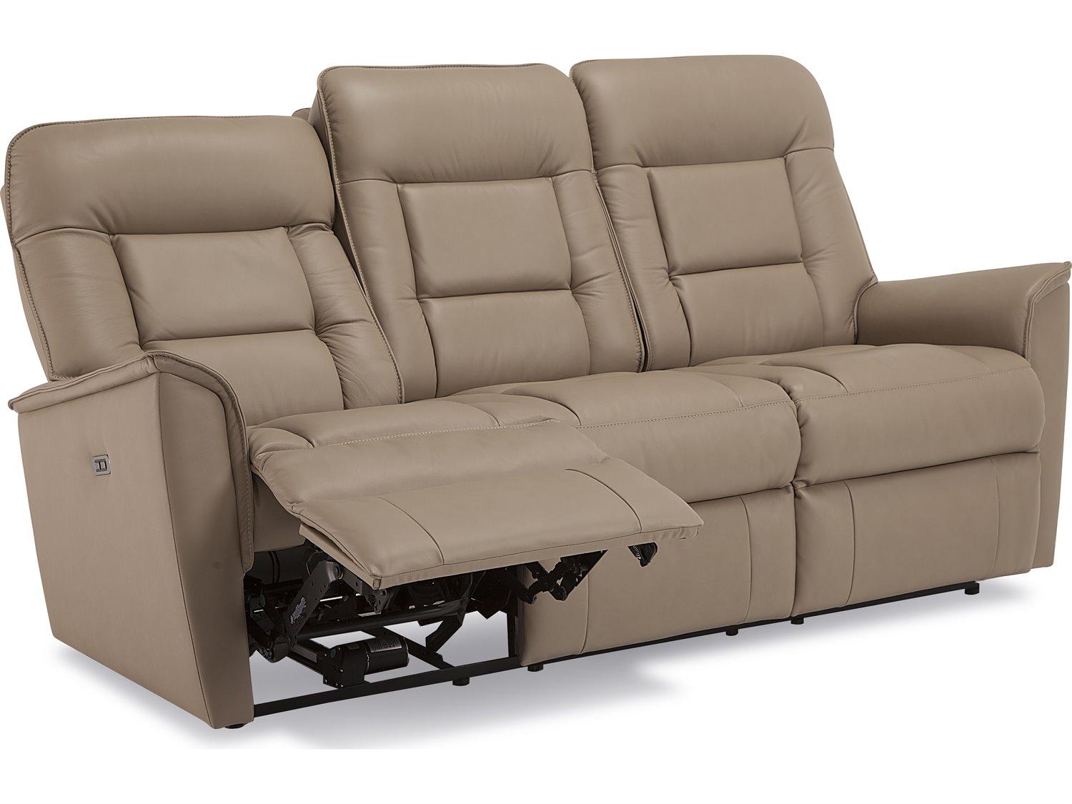 Palliser Dover Leather Upholstery Sofa Power Recliner with Power Headrest