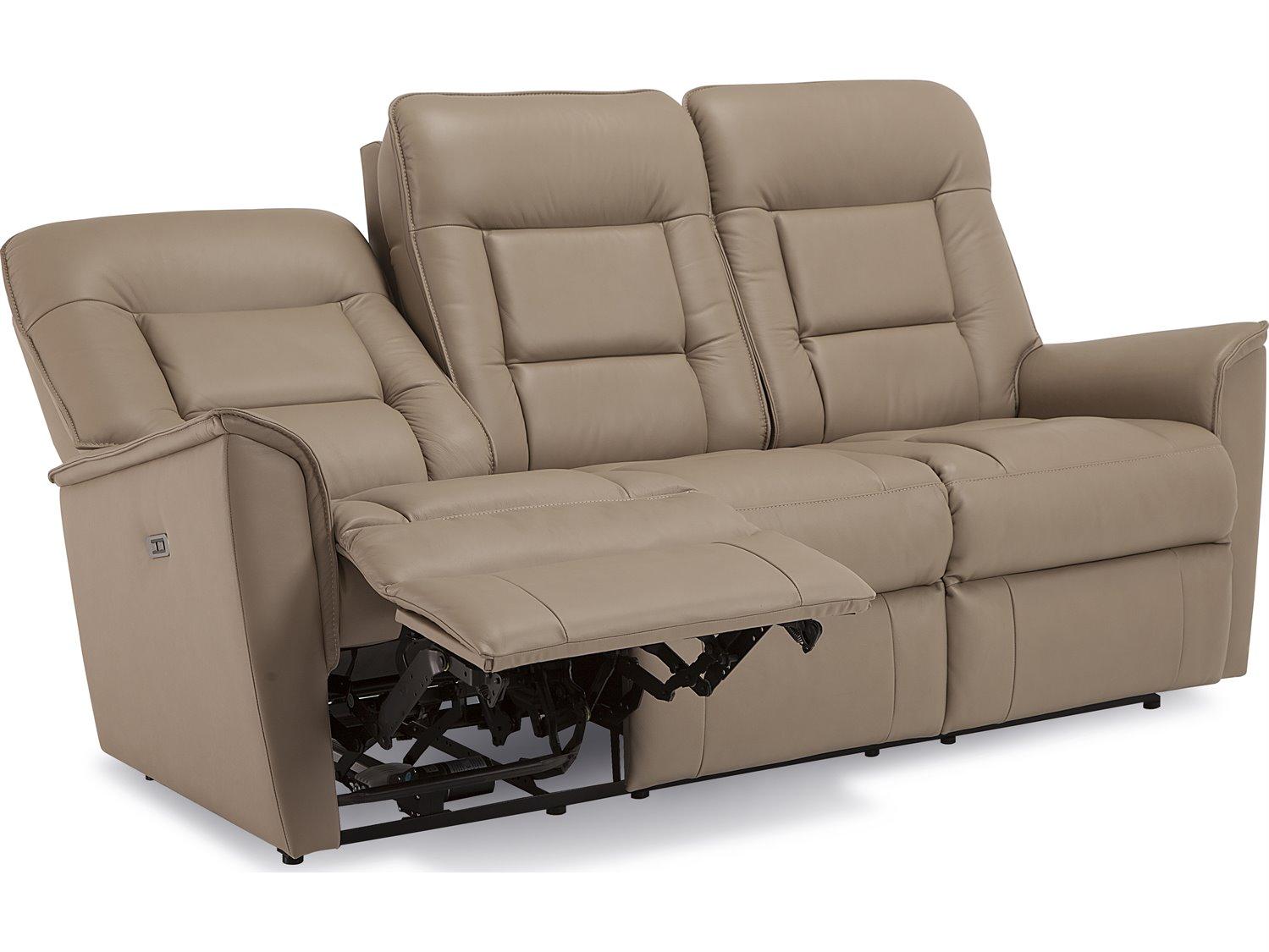 Palliser Dover Leather Upholstery Sofa Power Recliner with Power Headrest