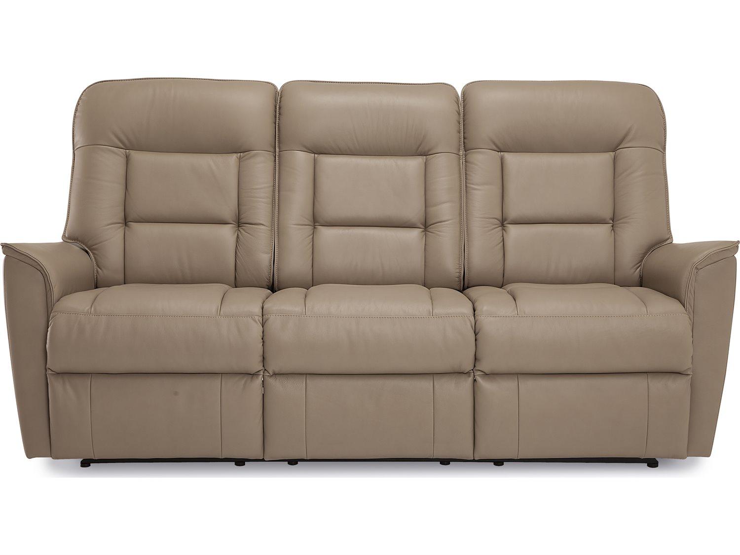 Palliser Dover Leather Upholstery Sofa Power Recliner with Power Headrest