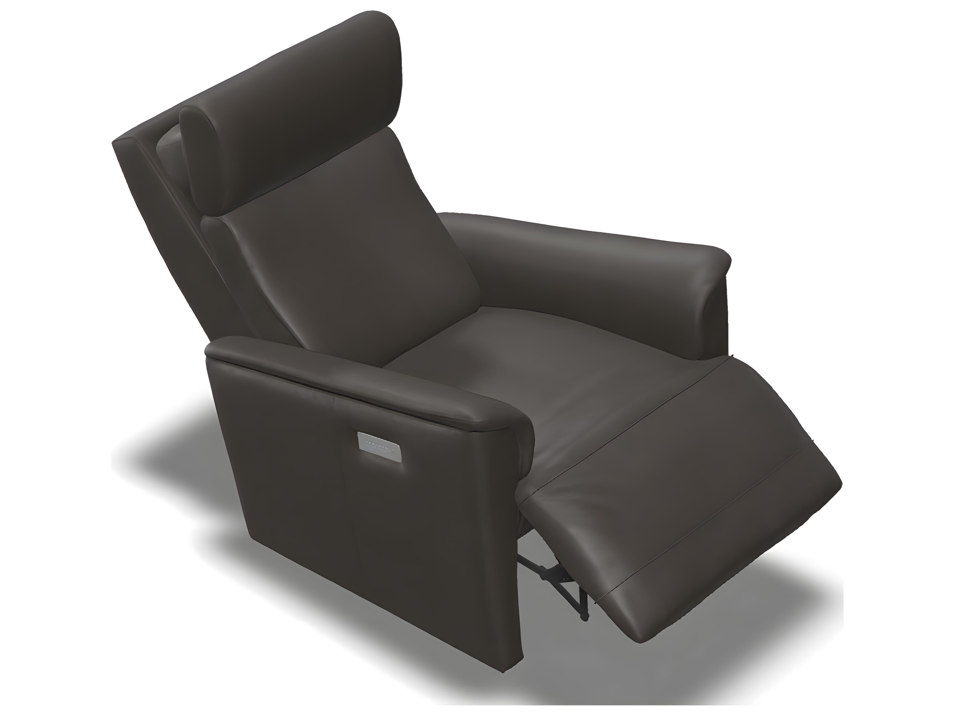Palliser Chalet II Leather Upholstery Power Recliner Wall Hugger with Power Headrest