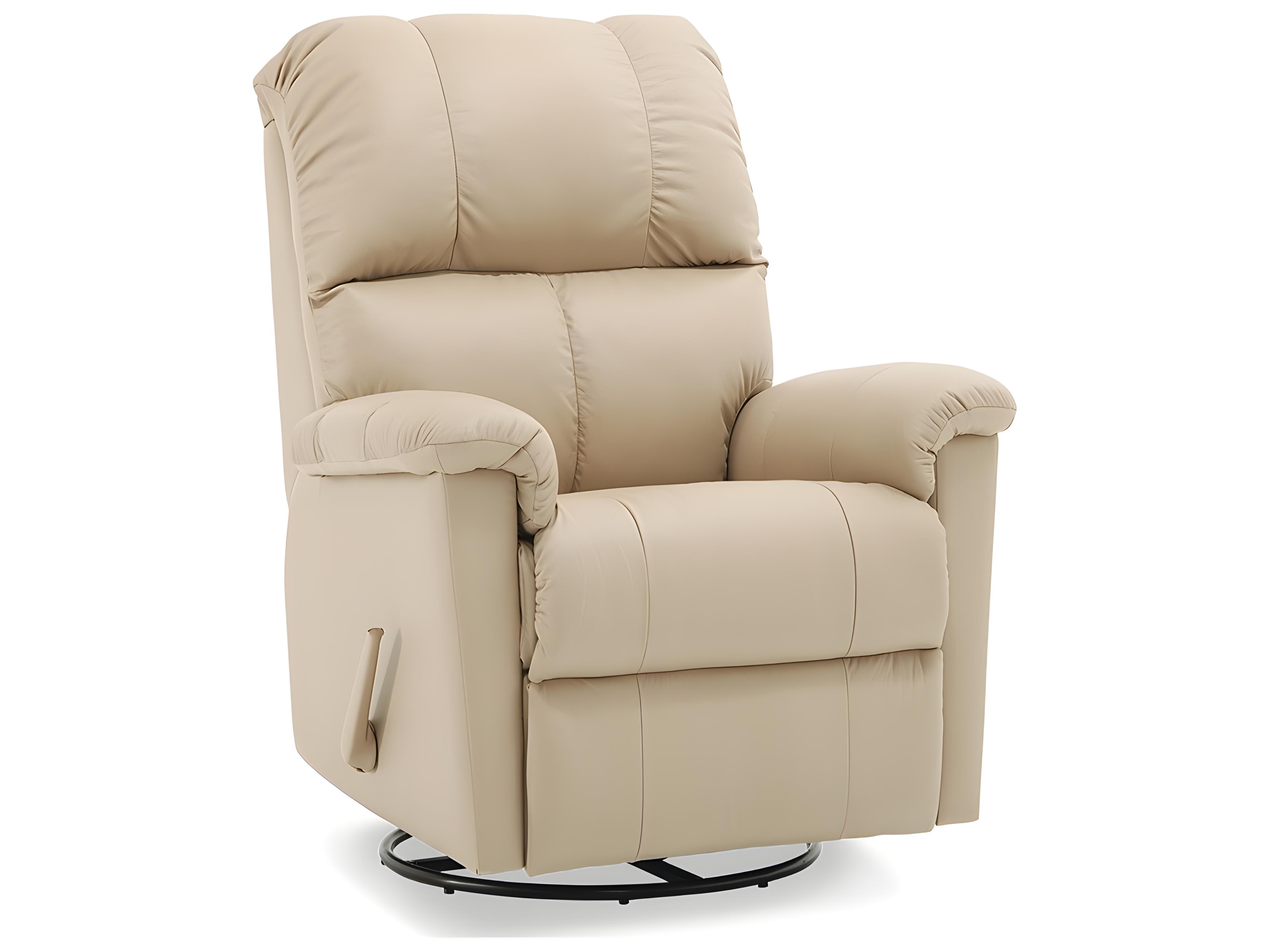 Palliser Gilmore Leather Upholstery HTS Swivel Glider Power Recliner with Power Headrest