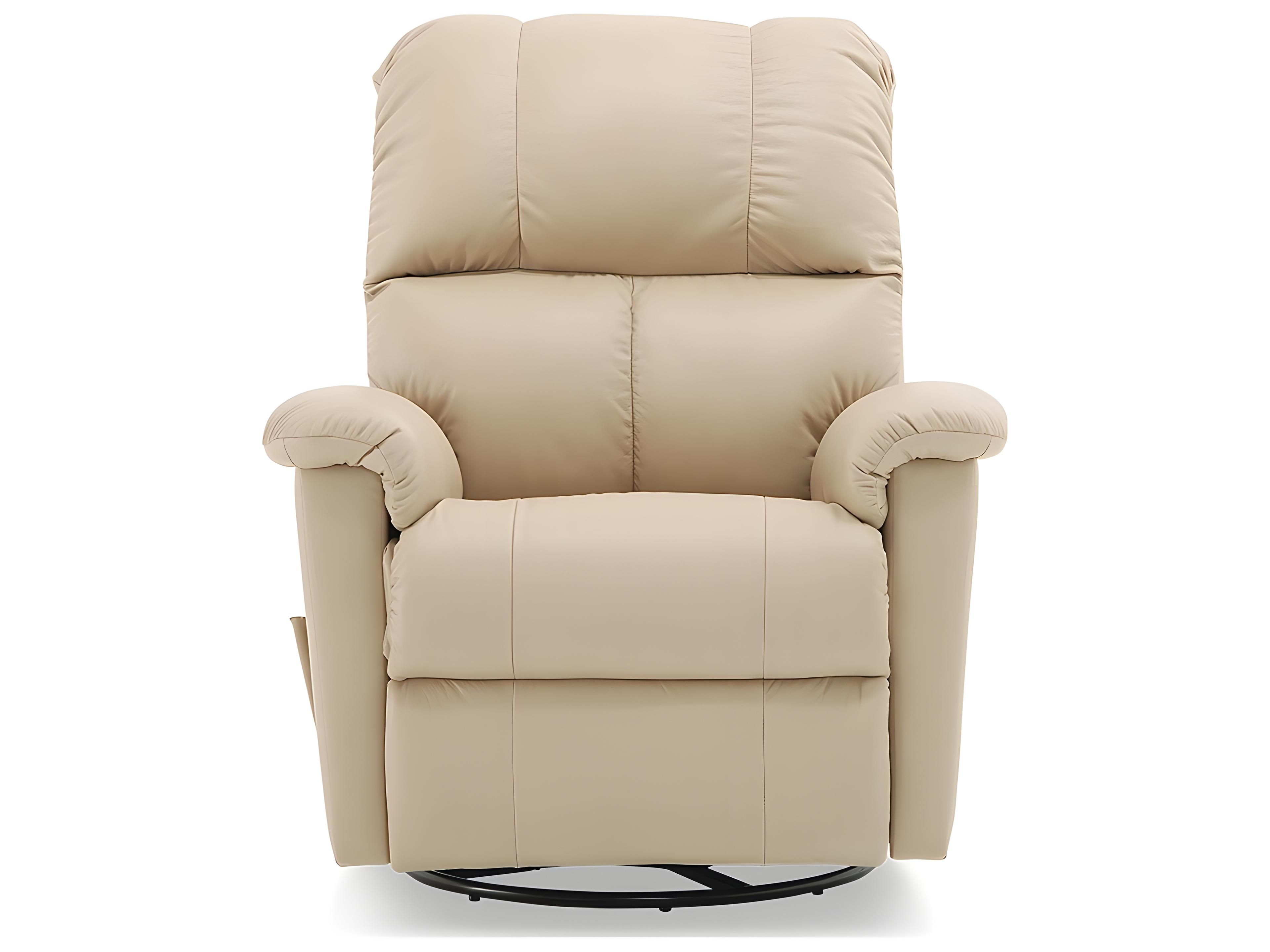 Palliser Gilmore Leather Upholstery HTS Swivel Glider Power Recliner with Power Headrest