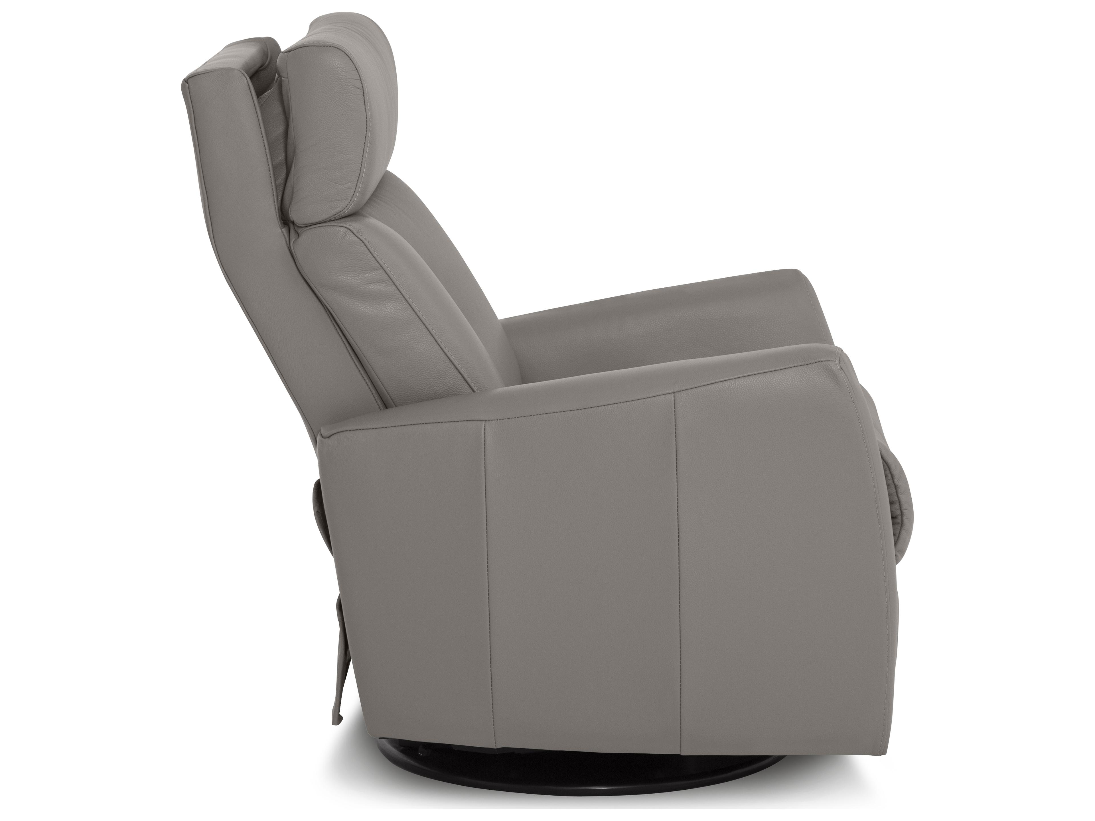 Palliser Prodigy II Leather Upholstery Swivel Glider Power Recliner with Power Headrest