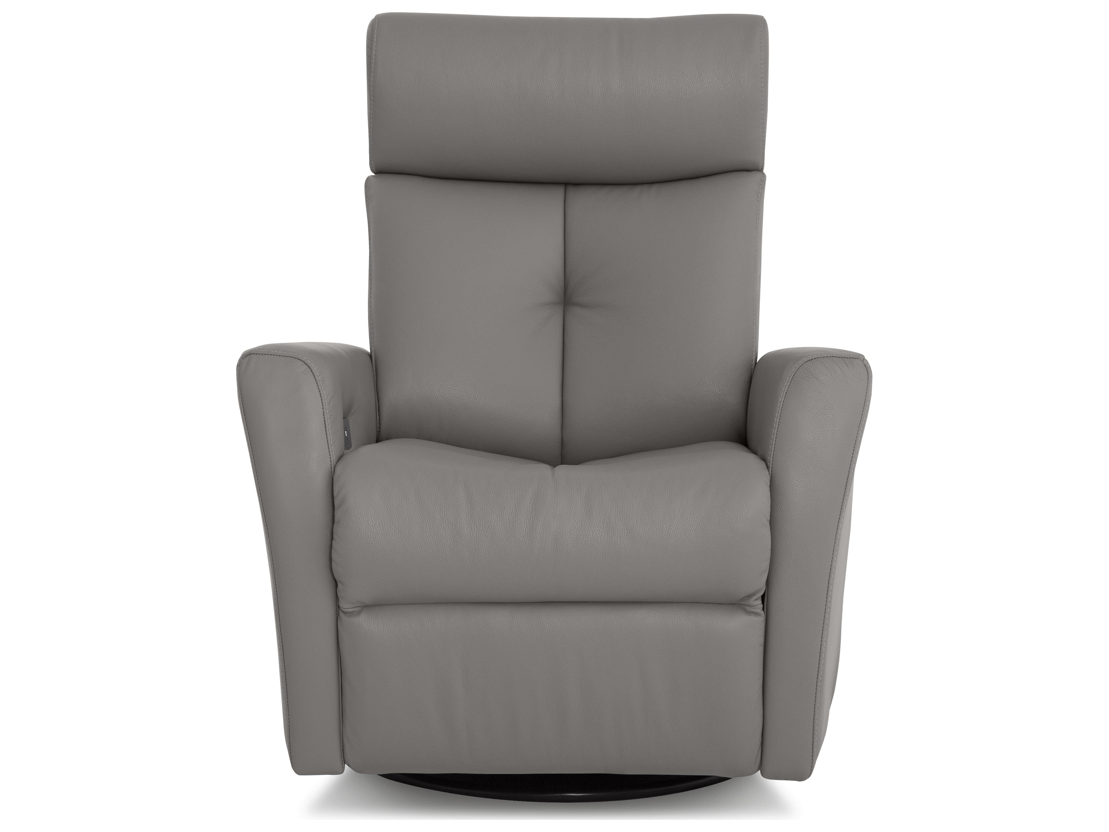 Palliser Prodigy II Leather Upholstery Swivel Glider Power Recliner with Power Headrest