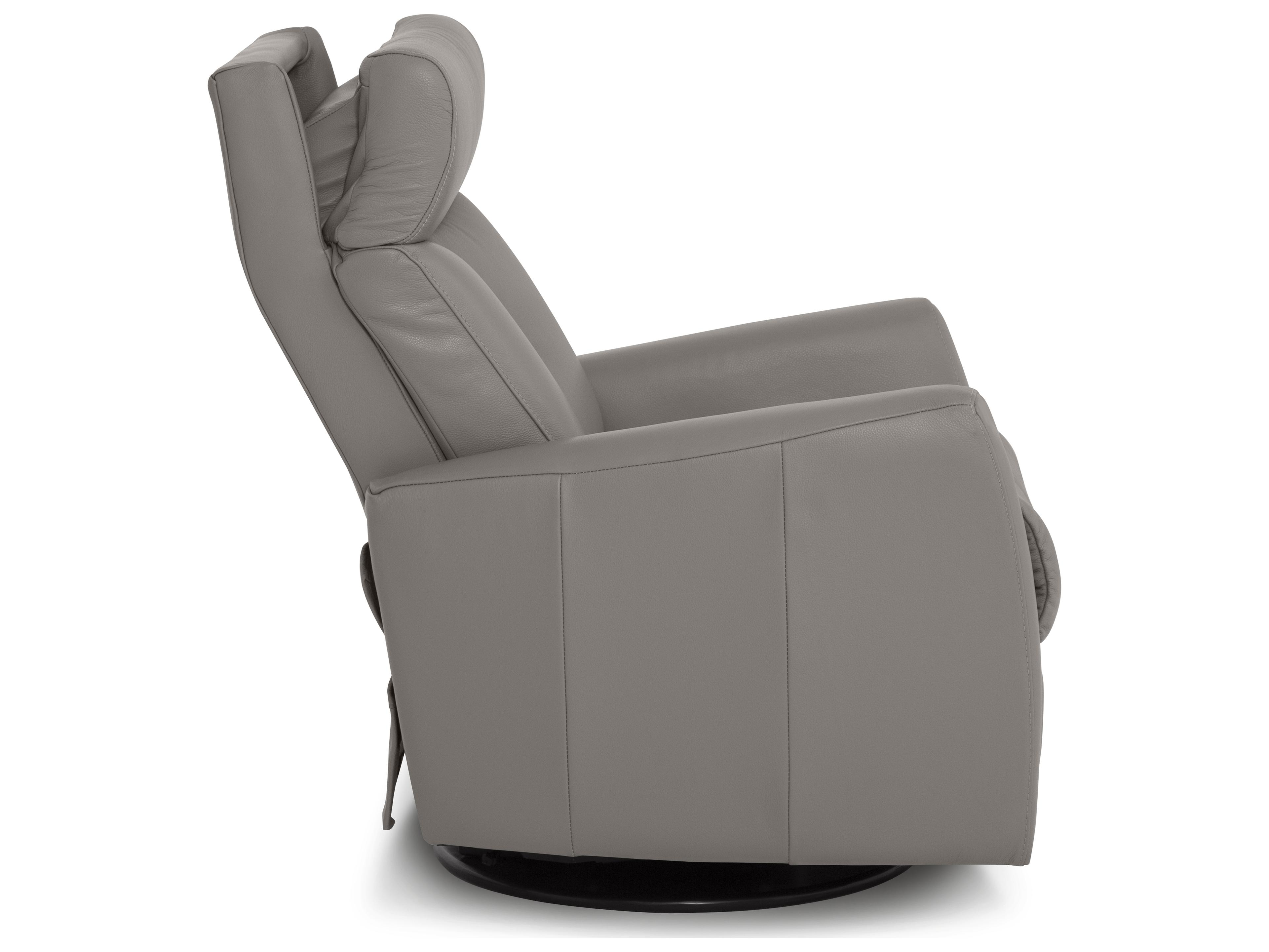 Palliser Prodigy II Leather Upholstery Swivel Glider Power Recliner with Power Headrest