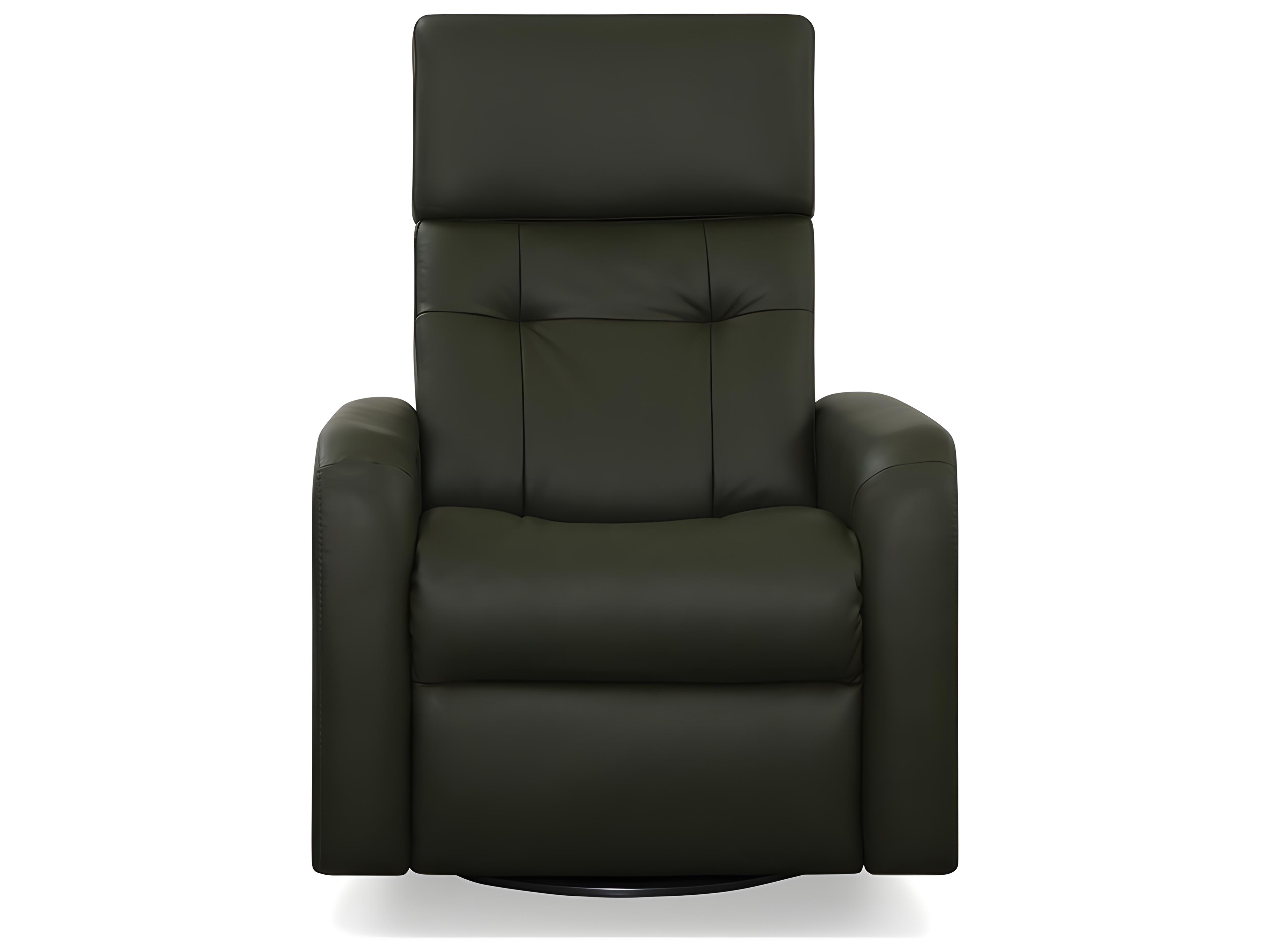 Palliser Sorrento Leather Upholstery Swivel Glider Power Recliner with Power Headrest