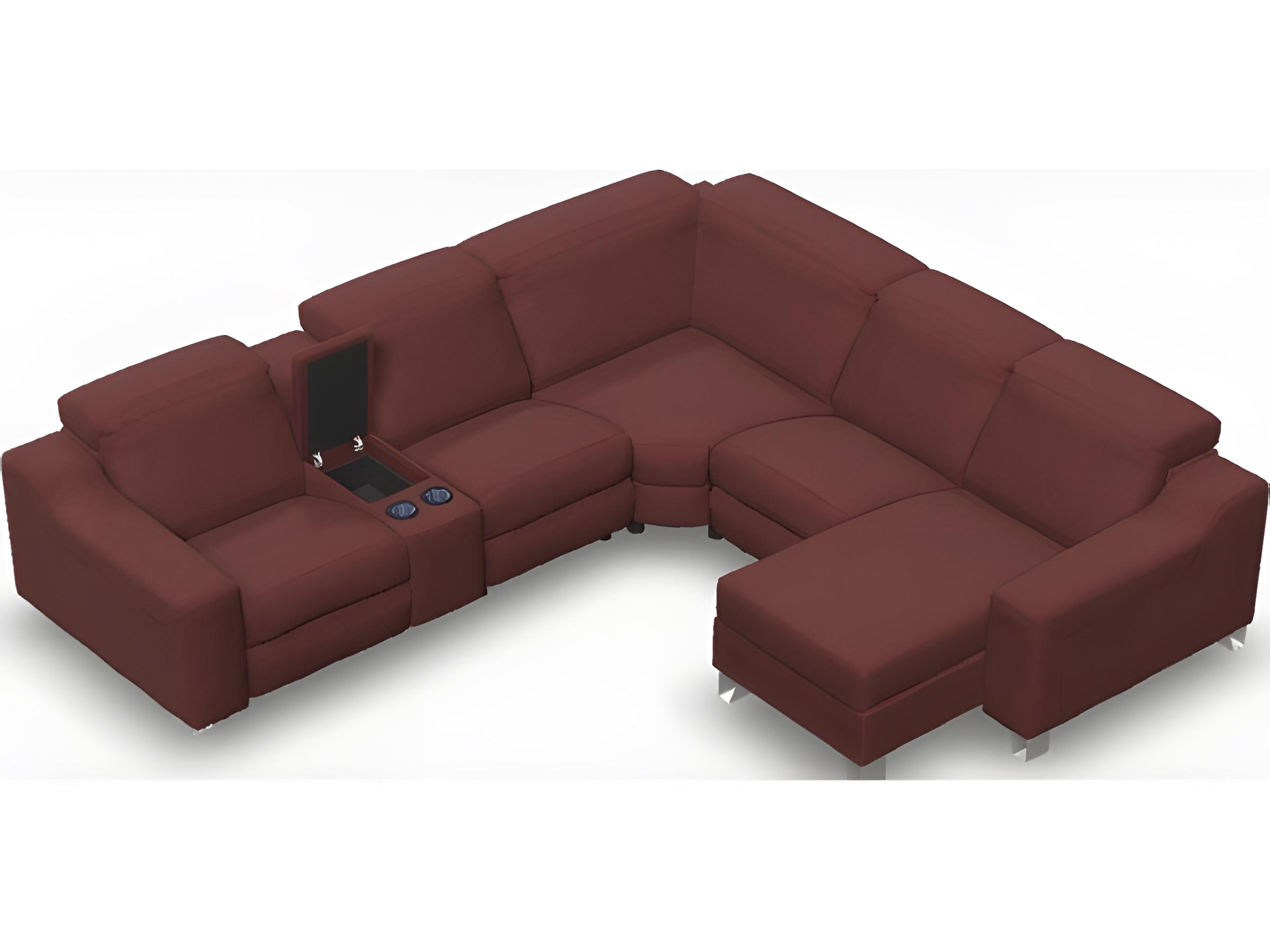 Palliser Tabor Leather Upholstery Sectional Sofa