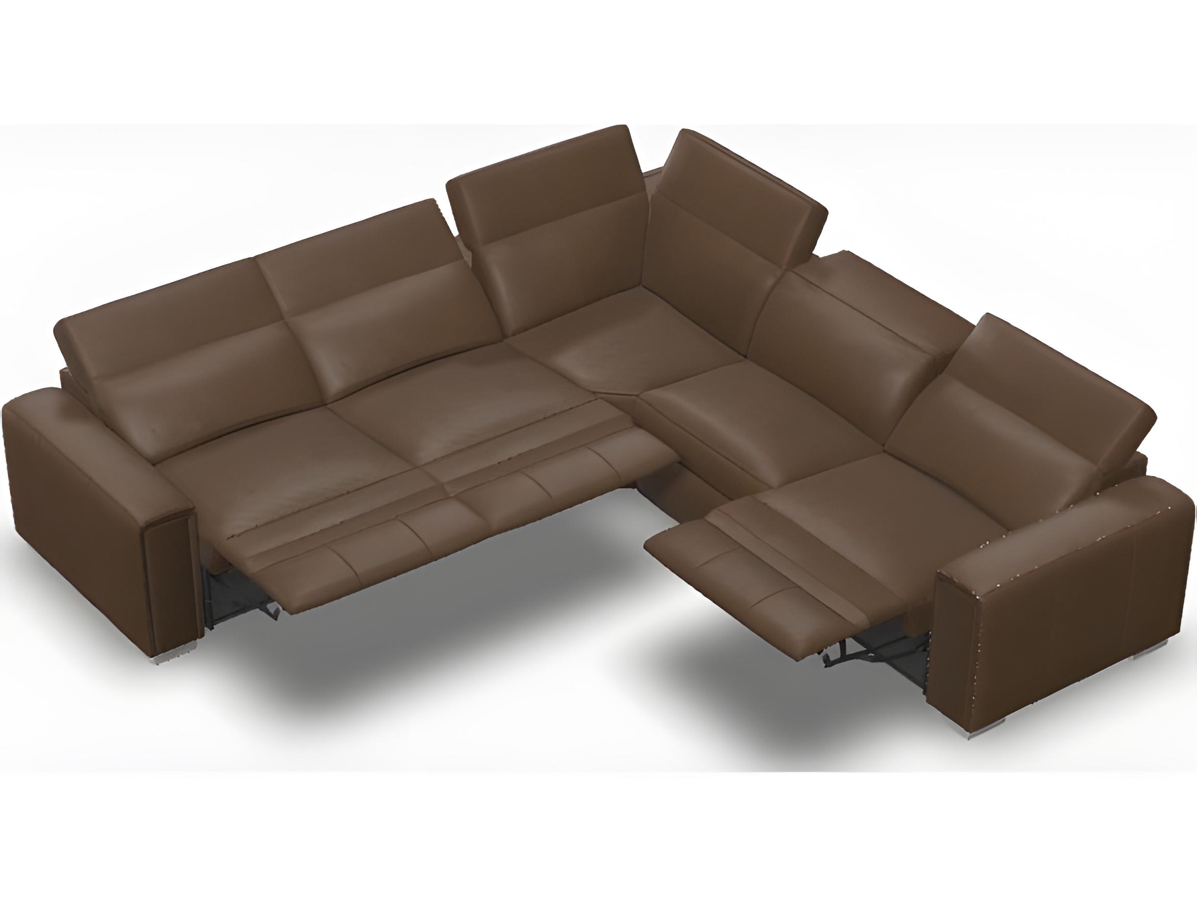 Palliser Titan Leather Upholstery Upholstered Sectional Sofa