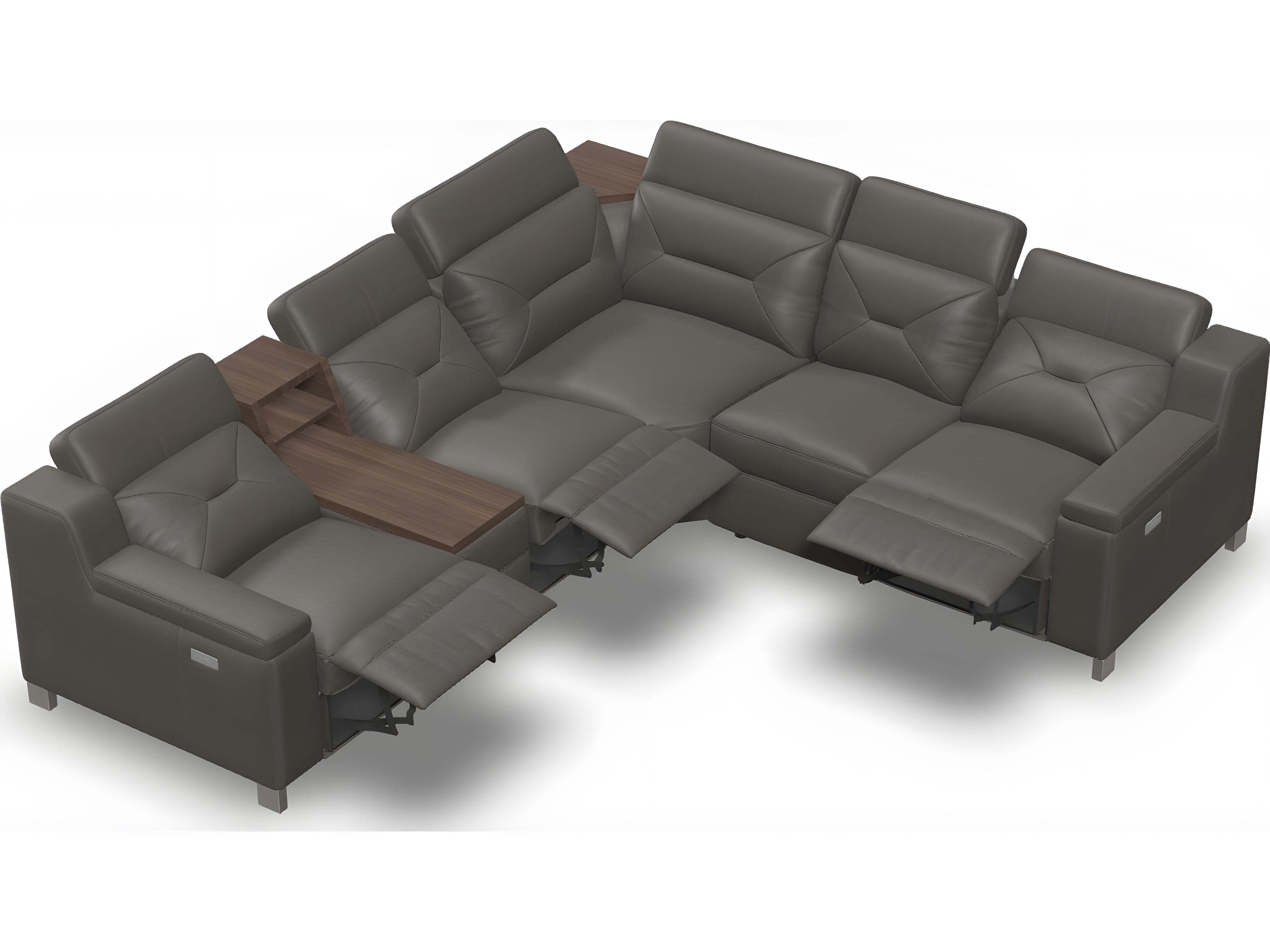 Palliser Apex Leather Upholstery Sectional Sofa