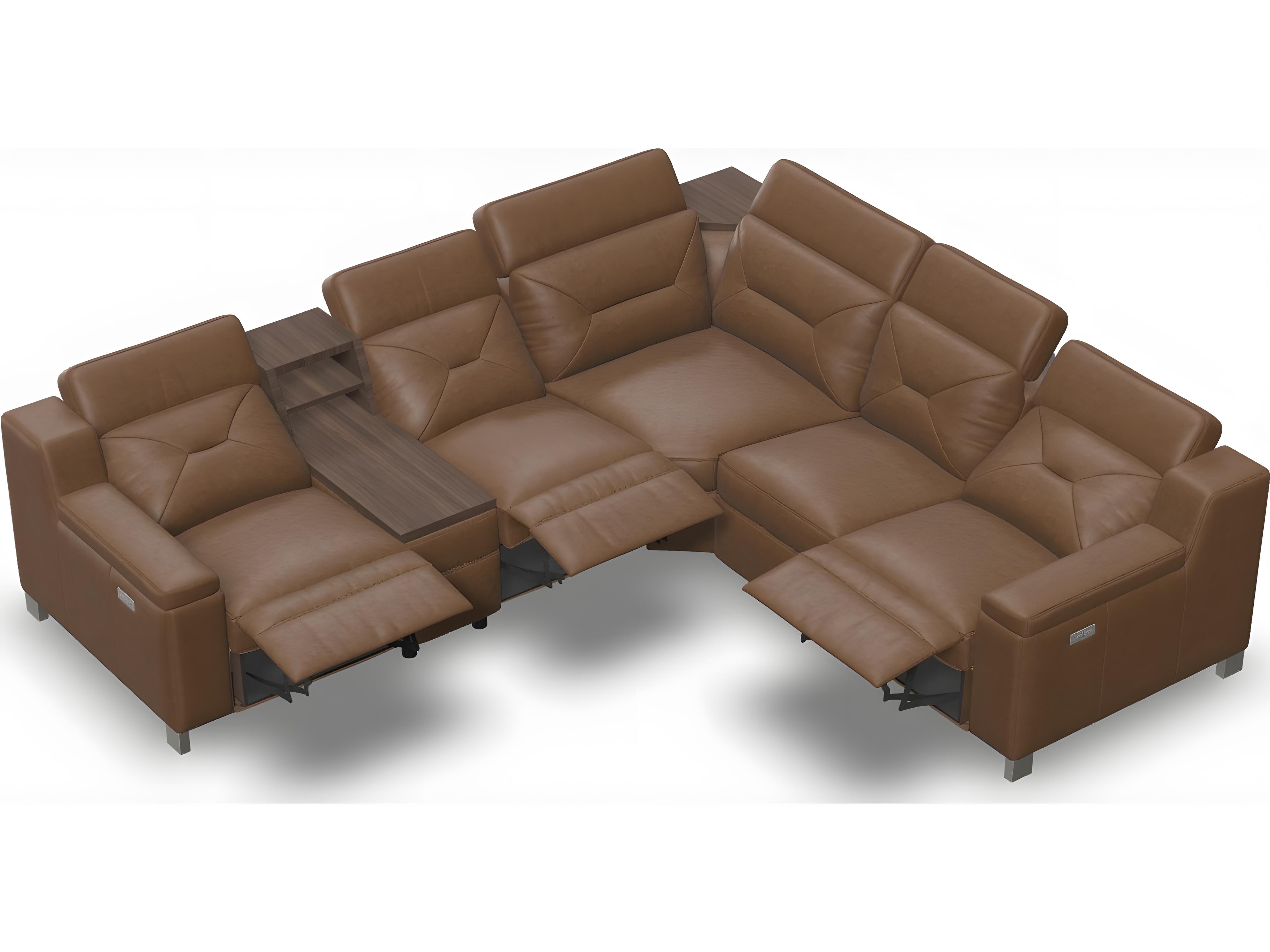 Palliser Apex Leather Upholstery Sectional Sofa