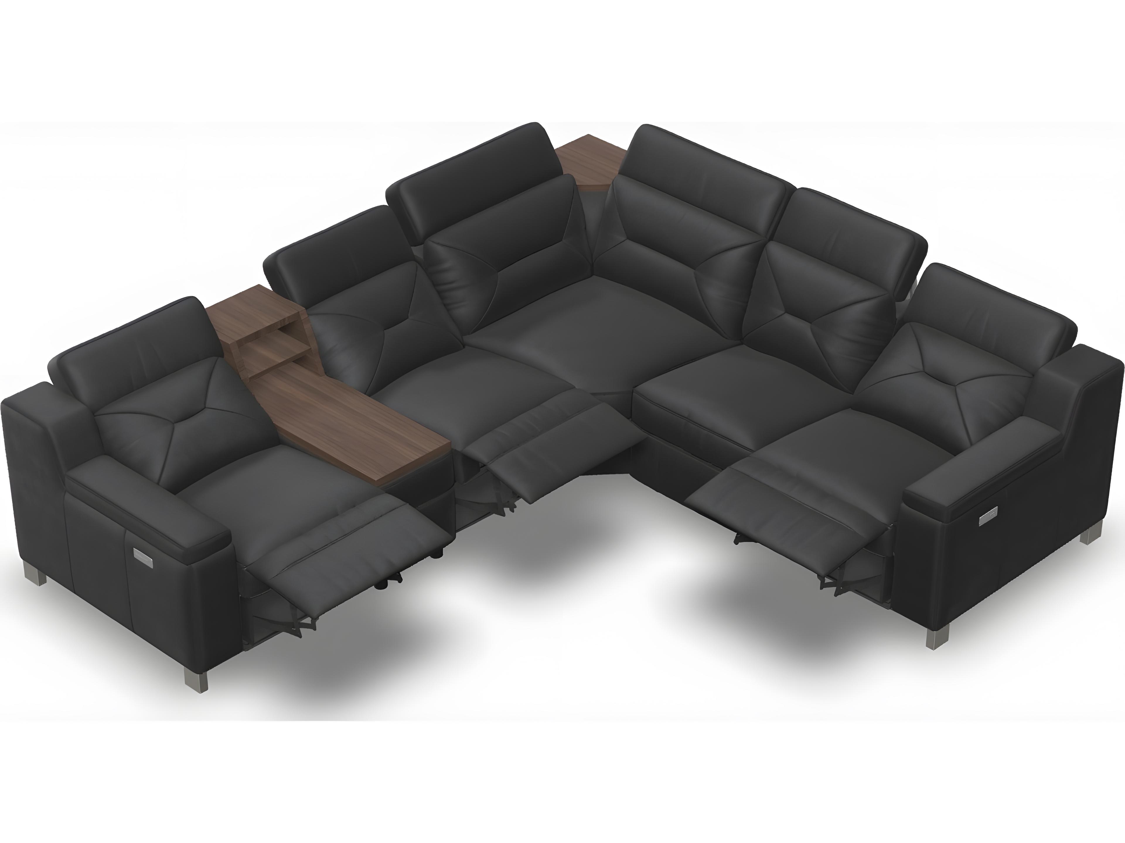 Palliser Apex Leather Upholstery Sectional Sofa