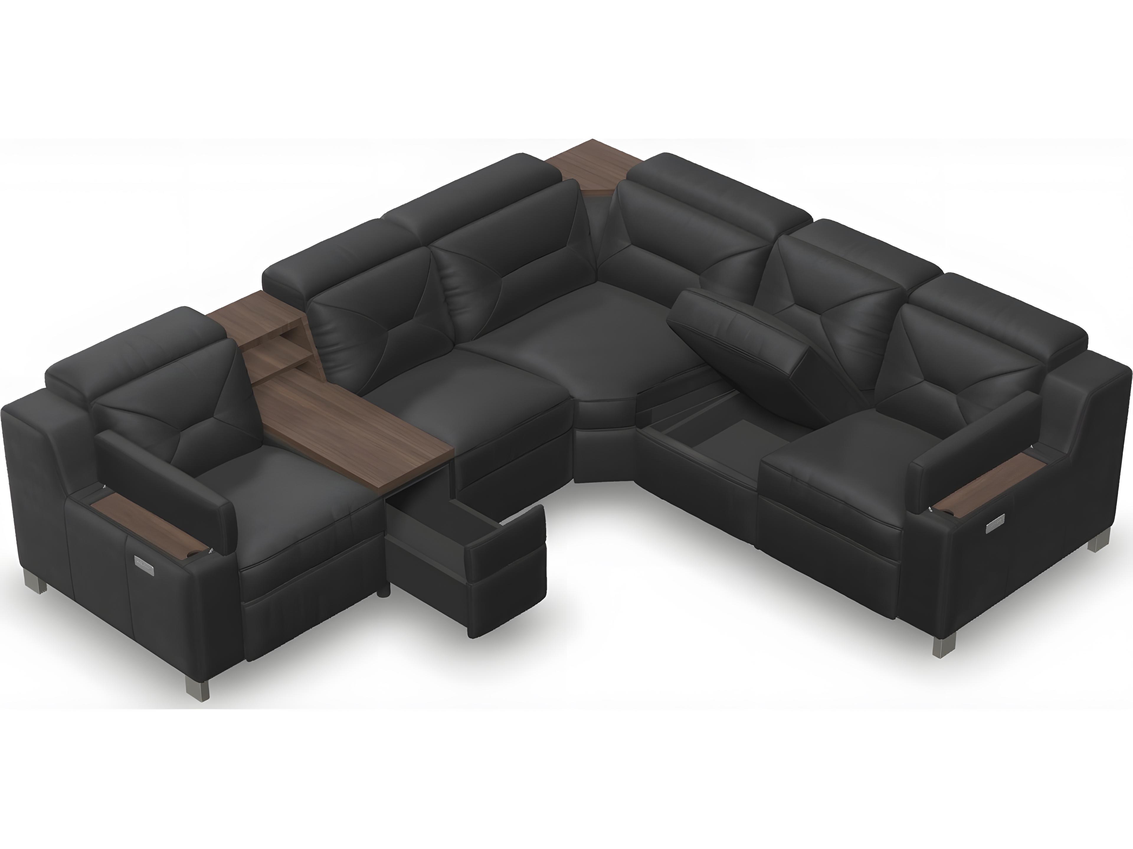 Palliser Apex Leather Upholstery Sectional Sofa
