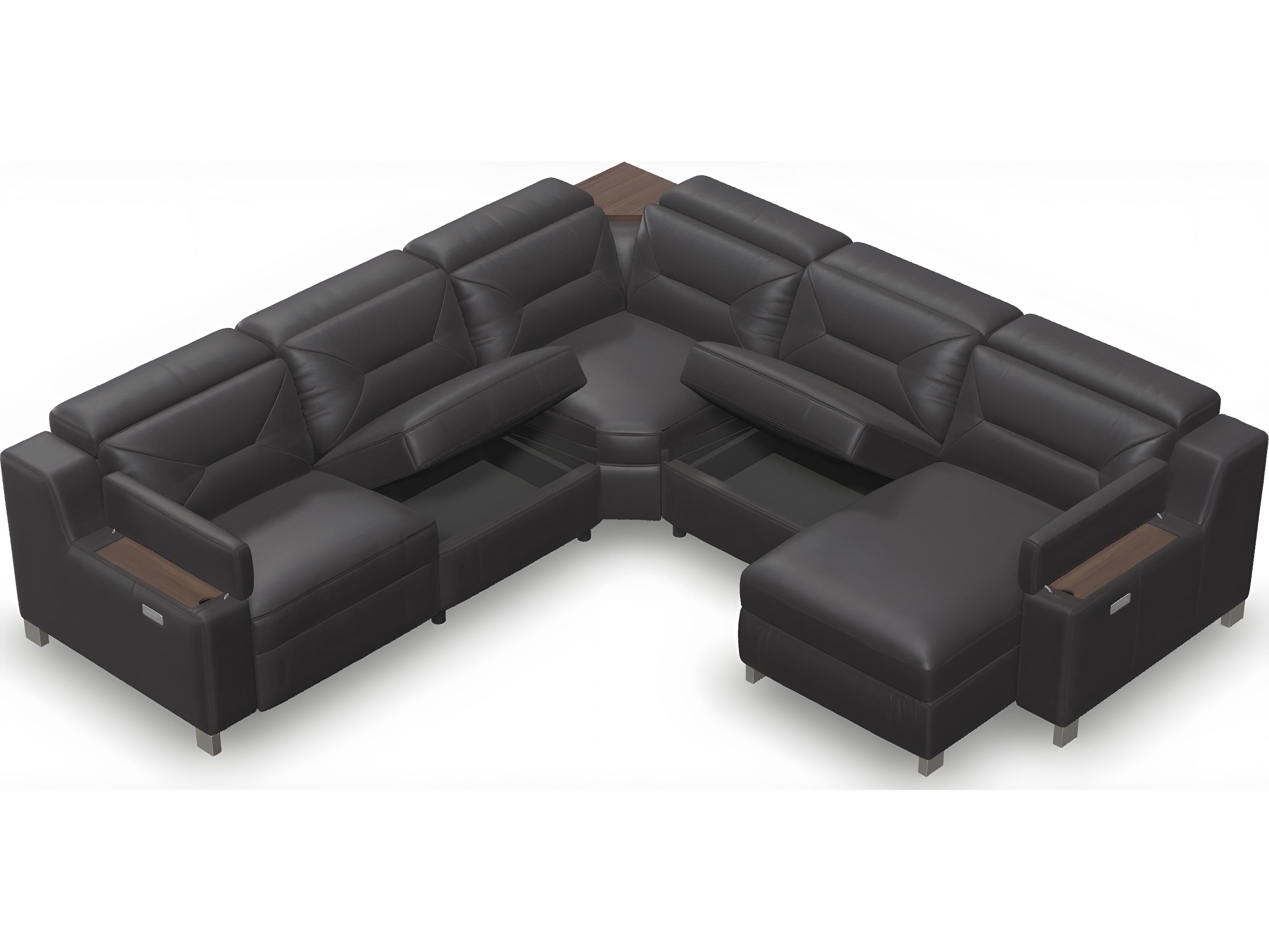 Palliser Apex Leather Upholstery Sectional Sofa