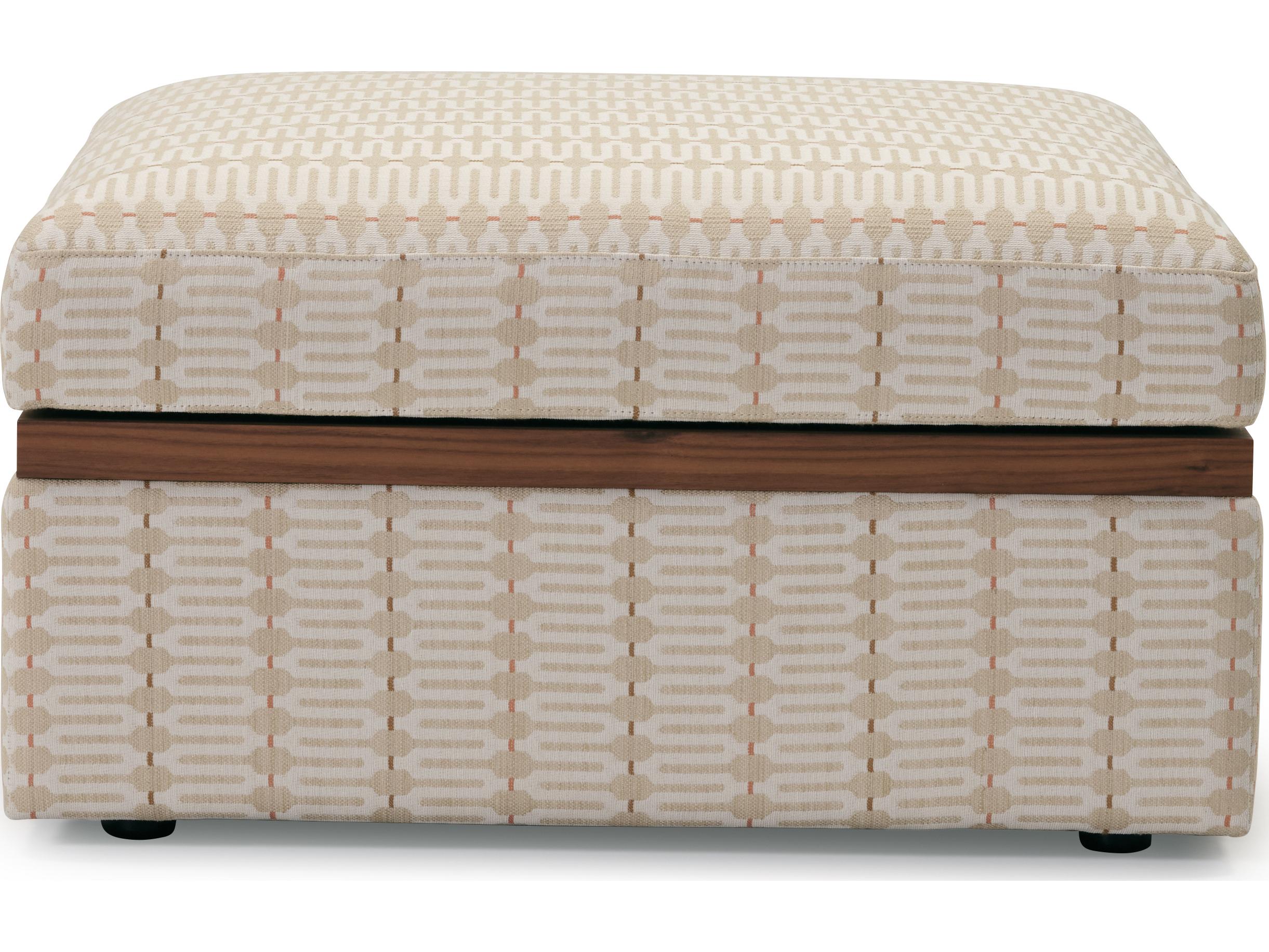 Palliser Apex Leather Upholstery Swivel Top Ottoman