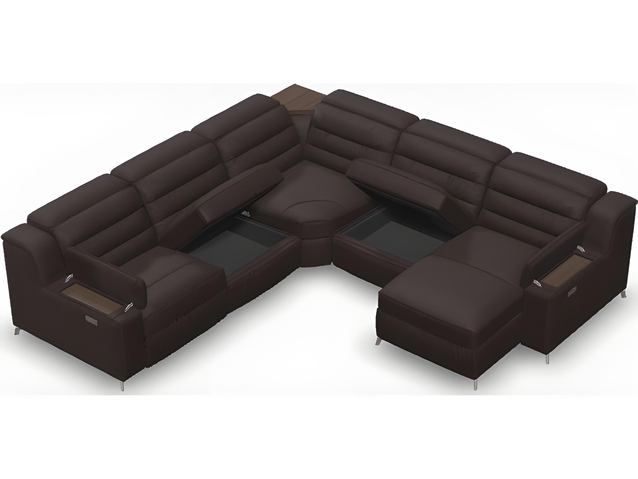 Palliser Lotus Leather Upholstery Upholstered Sectional Sofa