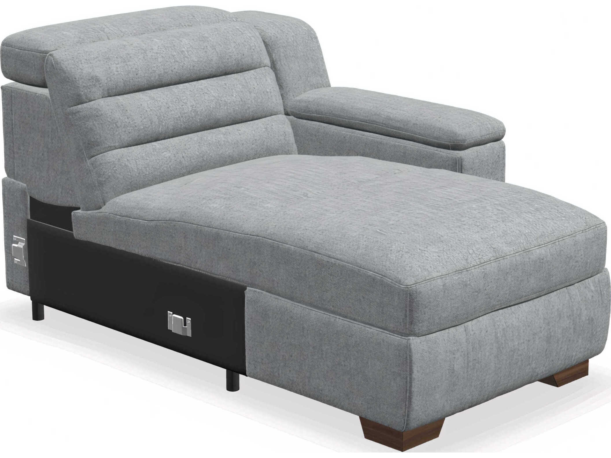 Palliser Lotus RHF Power Reclining Wide Chaise with Power Headrest