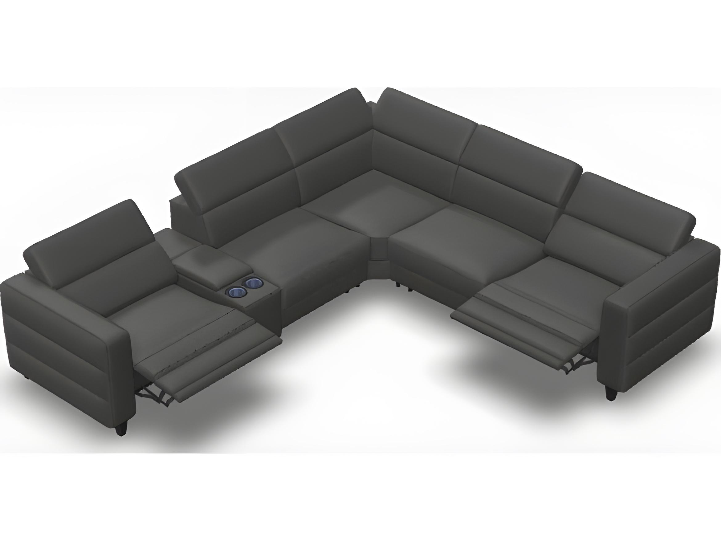 Palliser Marco Leather Upholstery Sectional Sofa
