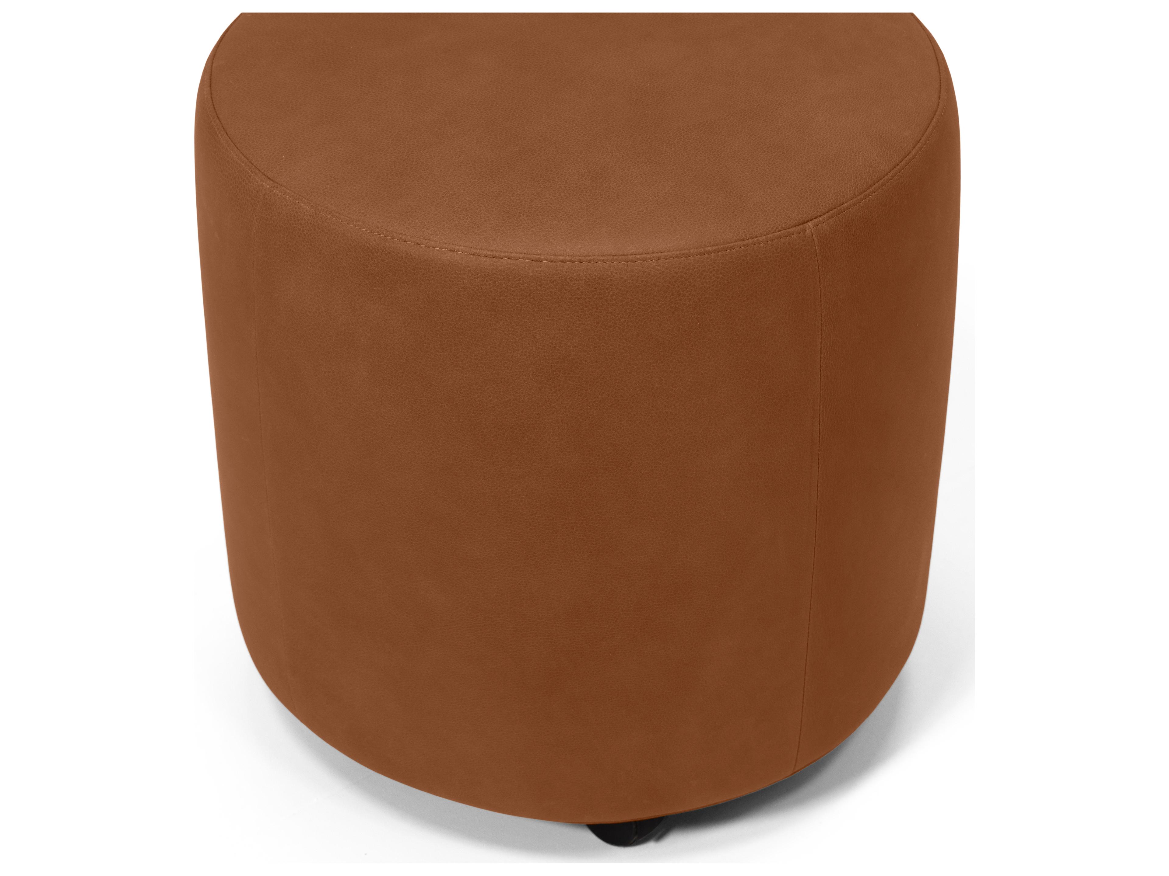 Palliser Mingle Leather Upholstery Round Small Ottoman