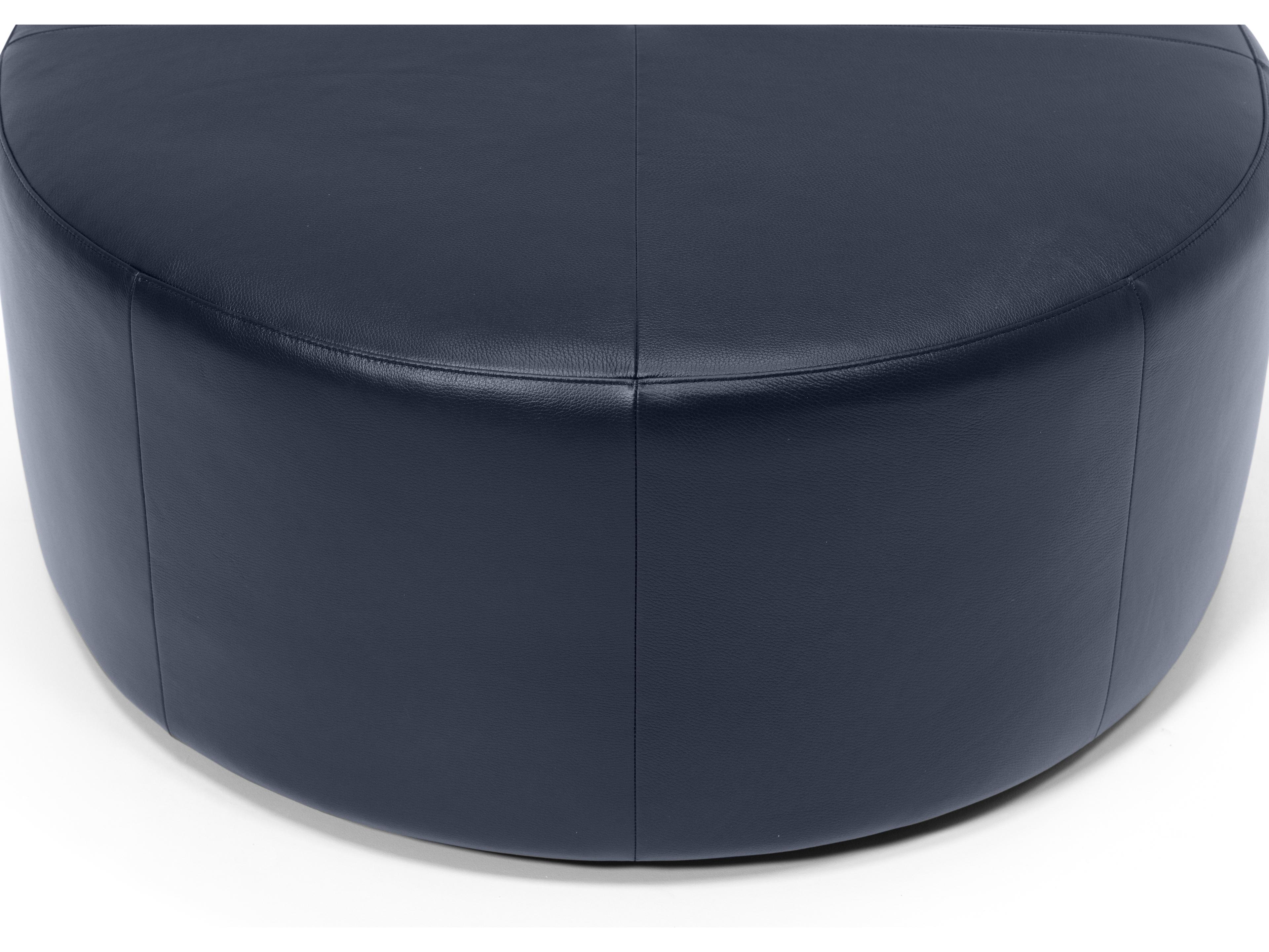 Palliser Mingle Leather Upholstery Round Medium Ottoman