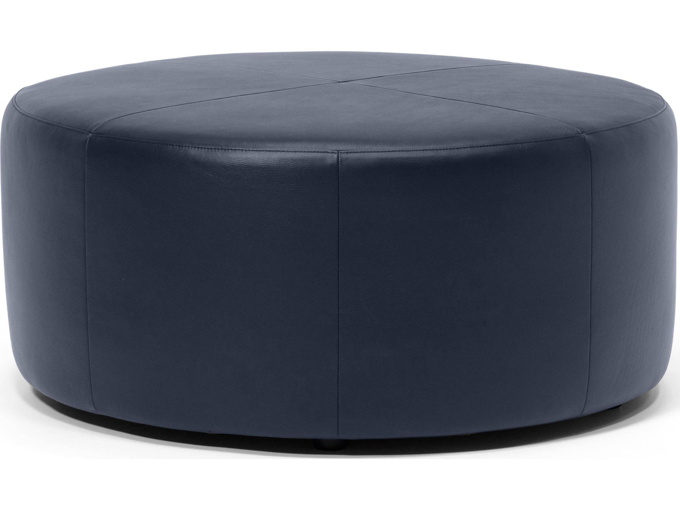 Palliser Mingle Leather Upholstery Round Medium Ottoman