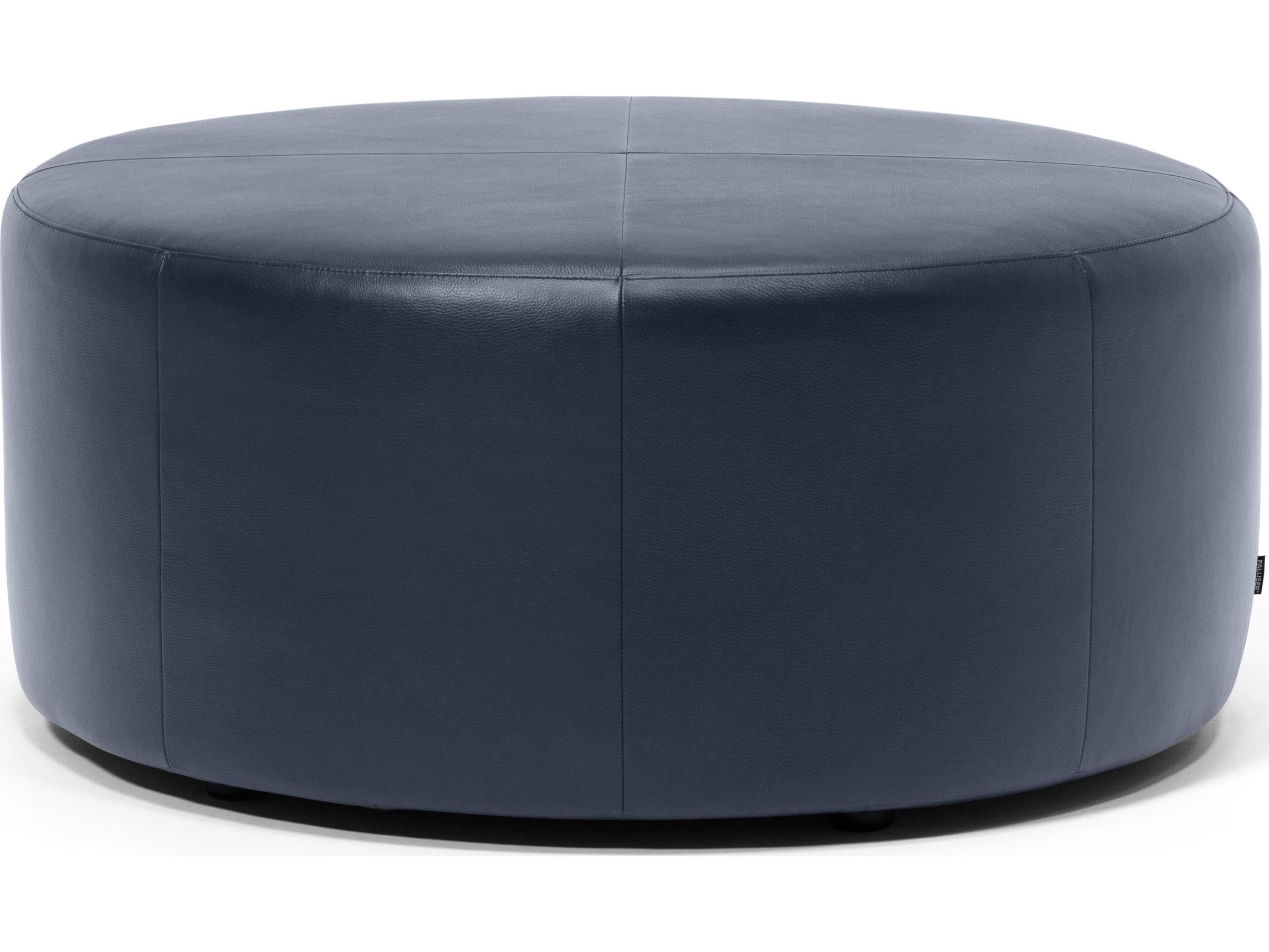 Palliser Mingle Leather Upholstery Round Medium Ottoman