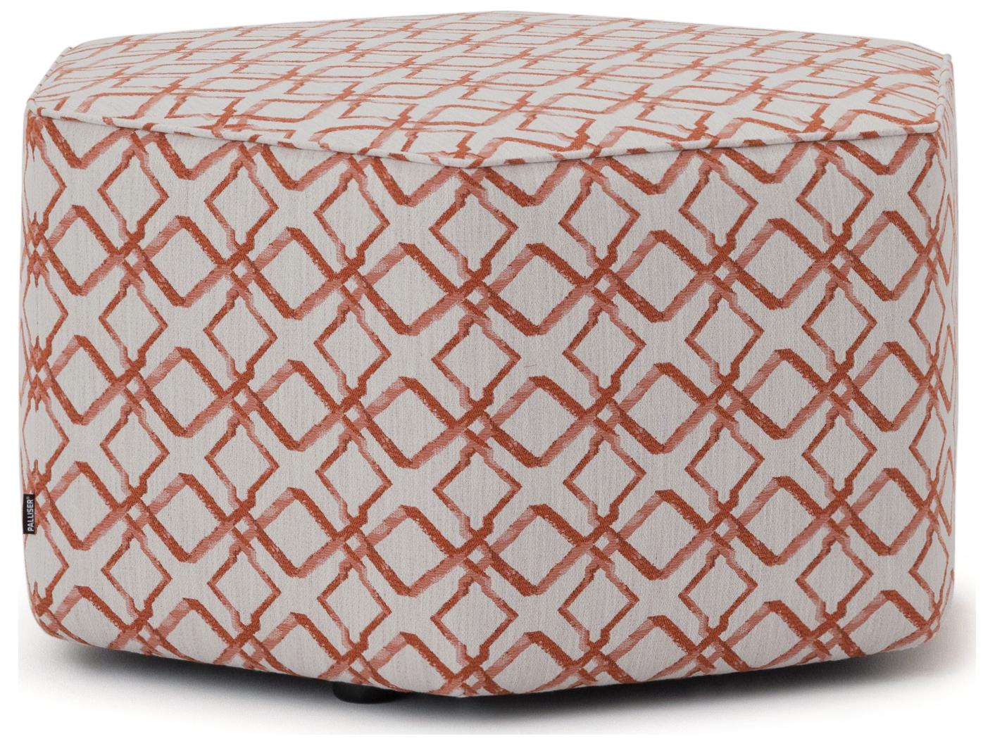 Palliser Mingle Leather Upholstery Hexagon Medium Ottoman