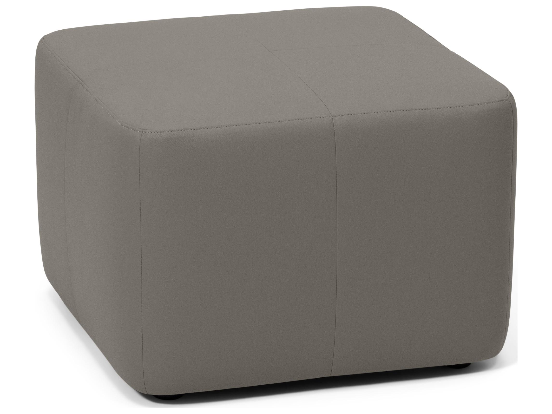 Palliser Mingle Leather Upholstery Square Small Ottoman