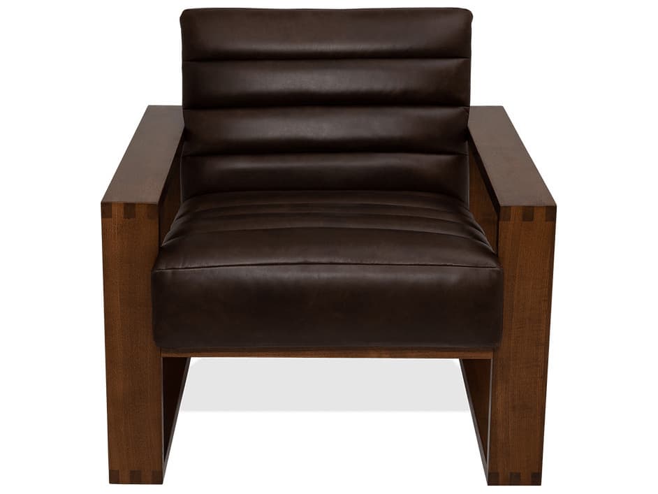 Palliser Wyatt Channeled Leather Upholstery Chair