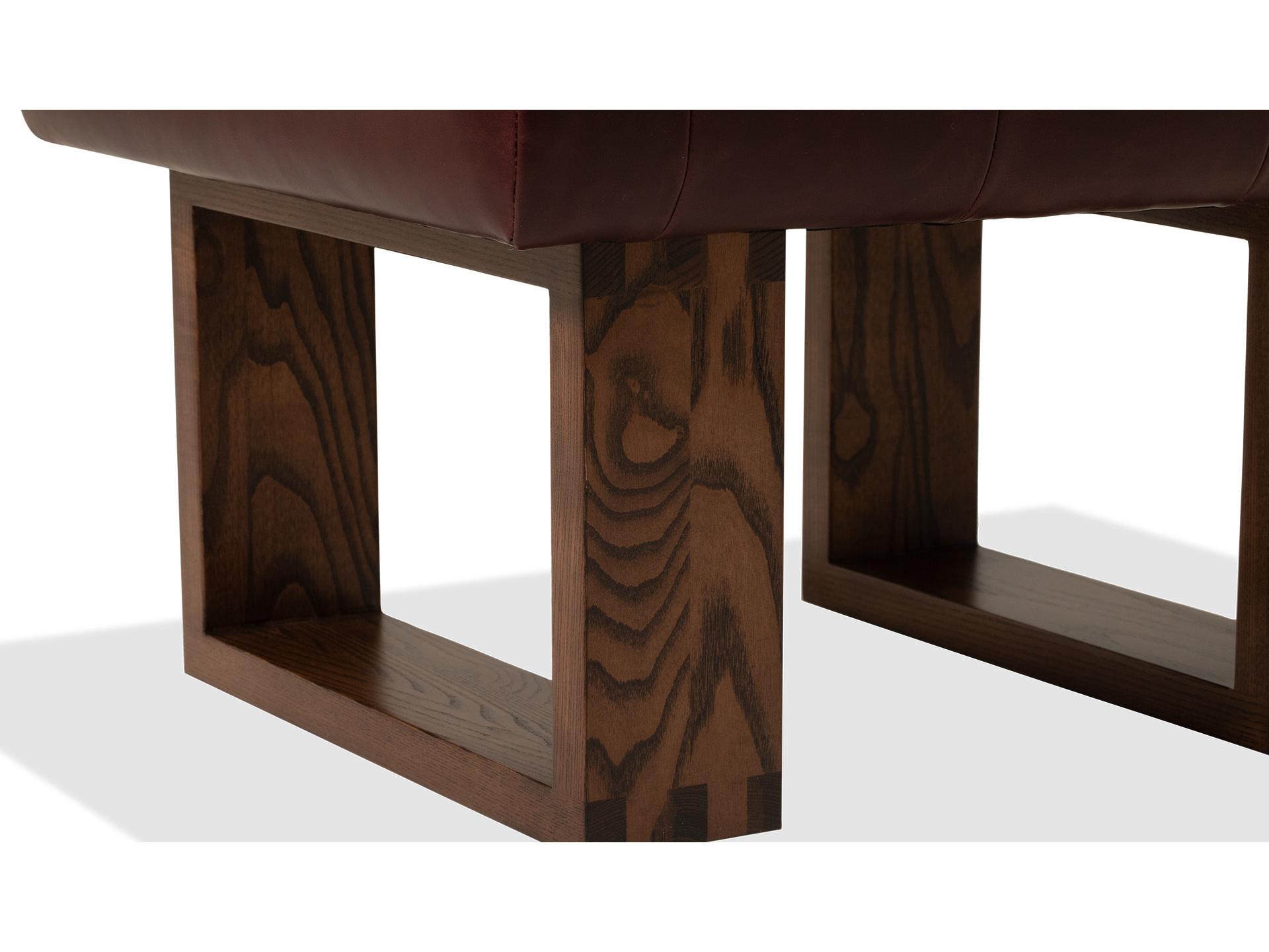 Palliser Wyatt Tufted Leather Upholstery Ottoman