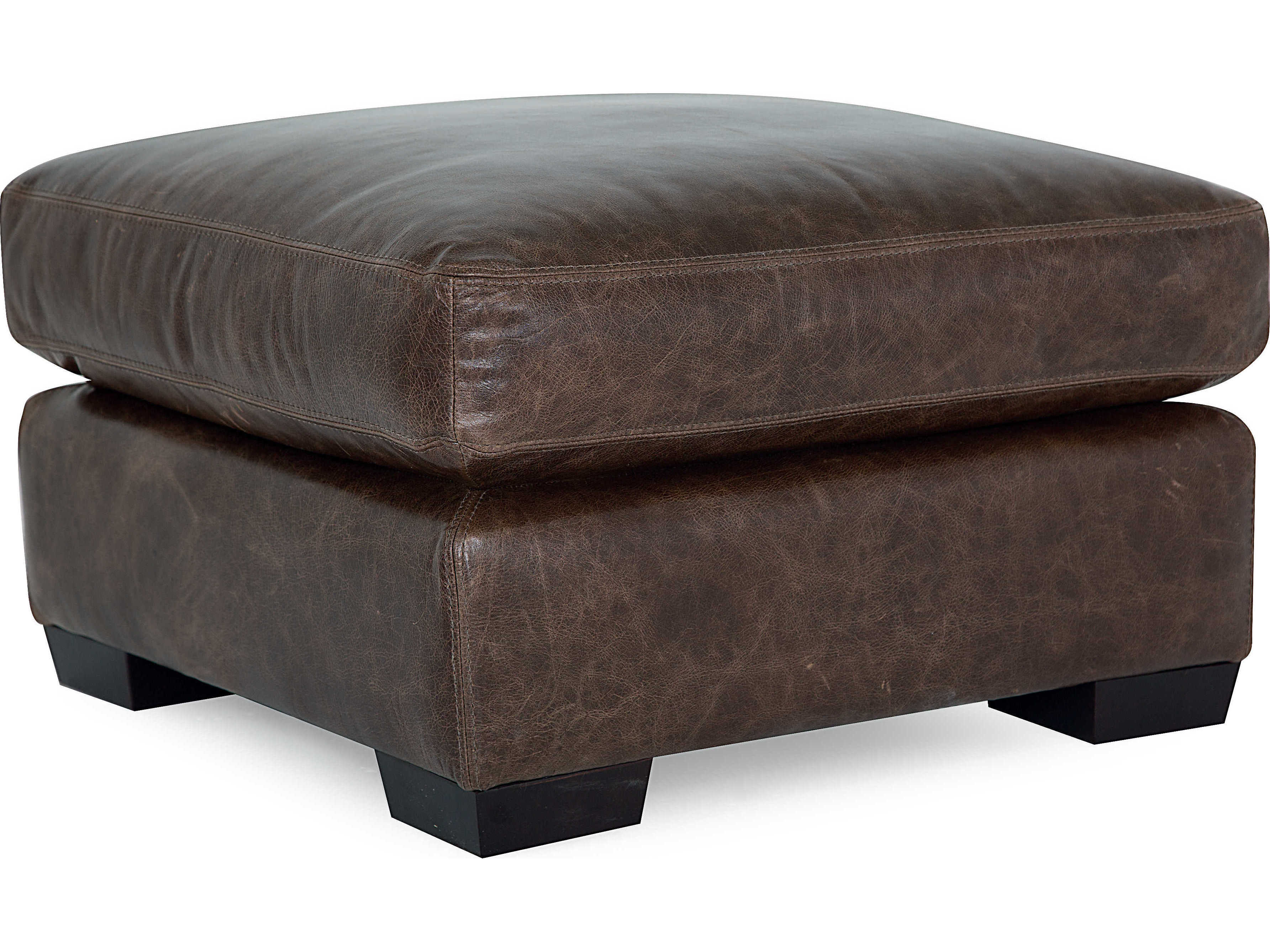Palliser Colebrook Espresso Leather Upholstery Ottoman