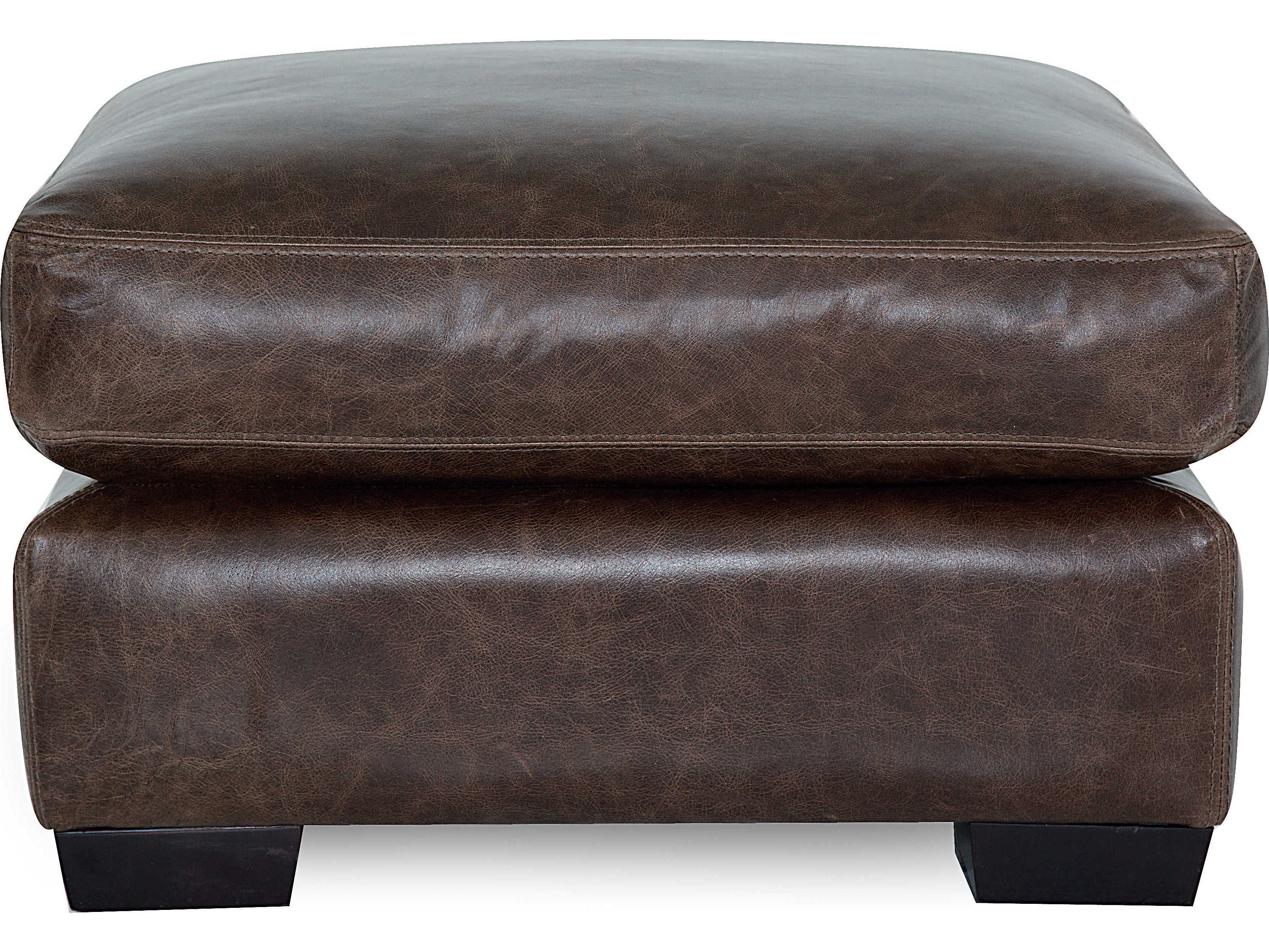 Palliser Colebrook Espresso Leather Upholstery Ottoman