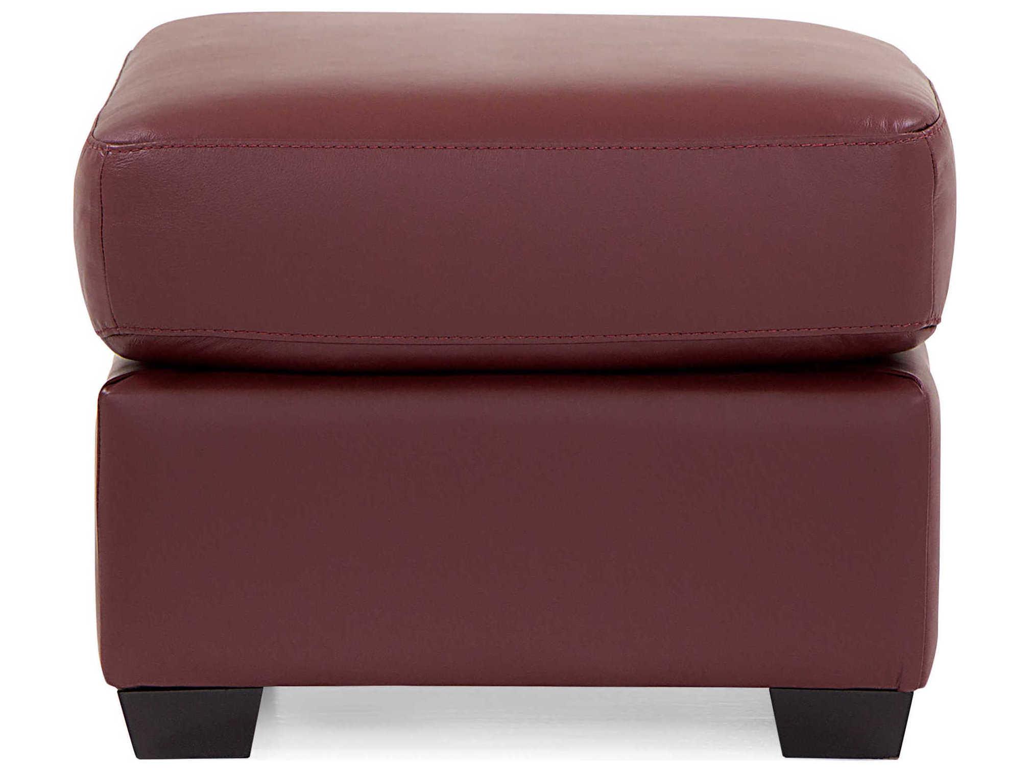 Palliser Lanza Espresso Leather Upholstery Ottoman