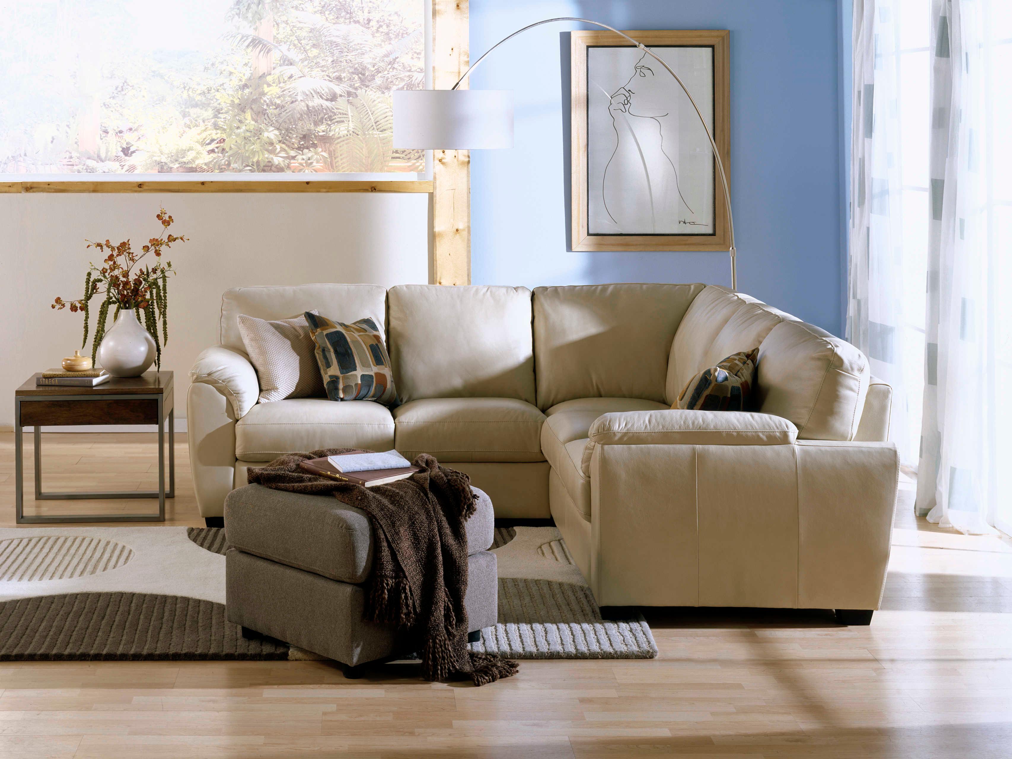Palliser Lanza Leather Upholstery Sectional Sofa