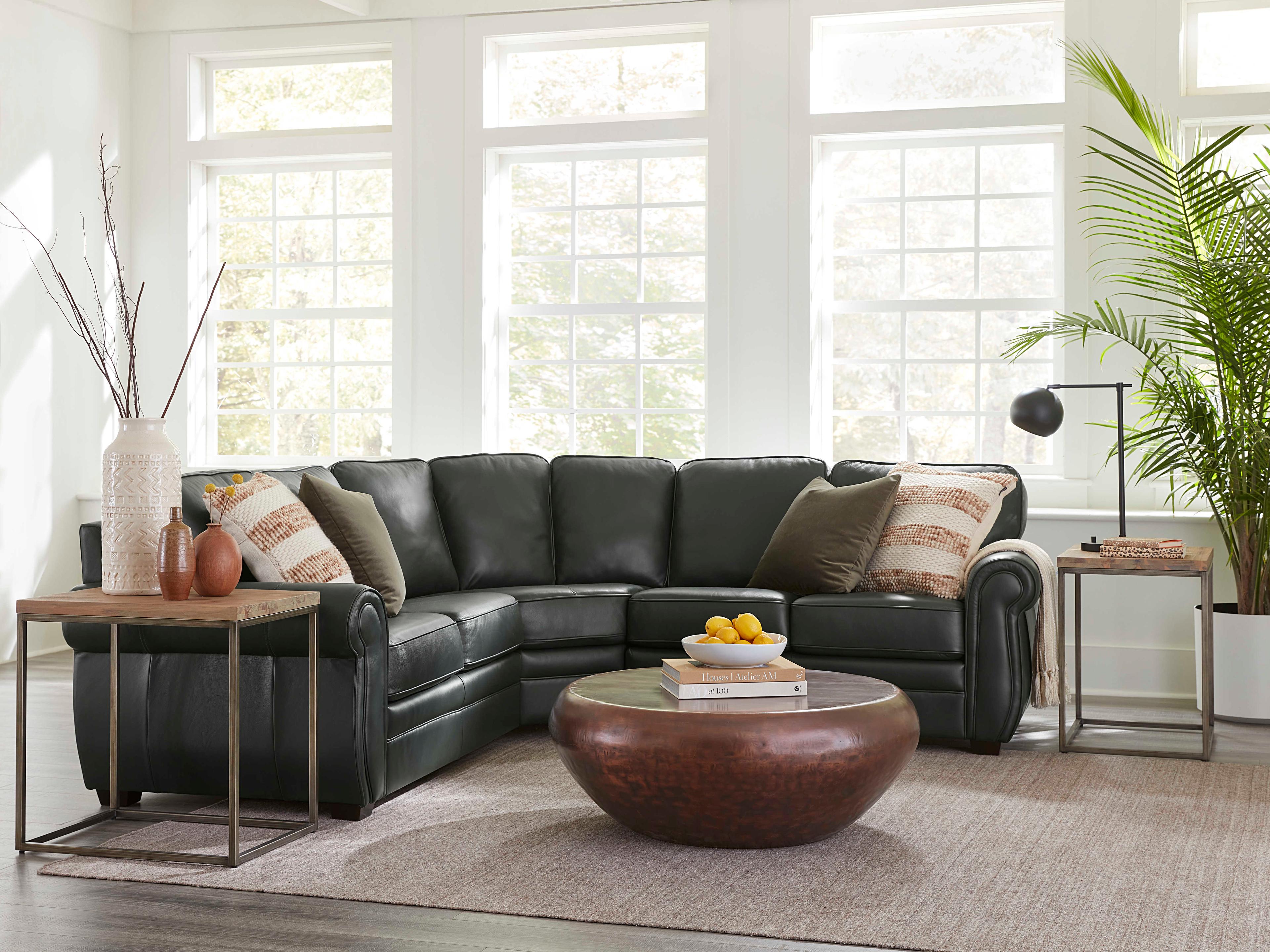 Palliser Viceroy Leather Upholstery Sectional Sofa