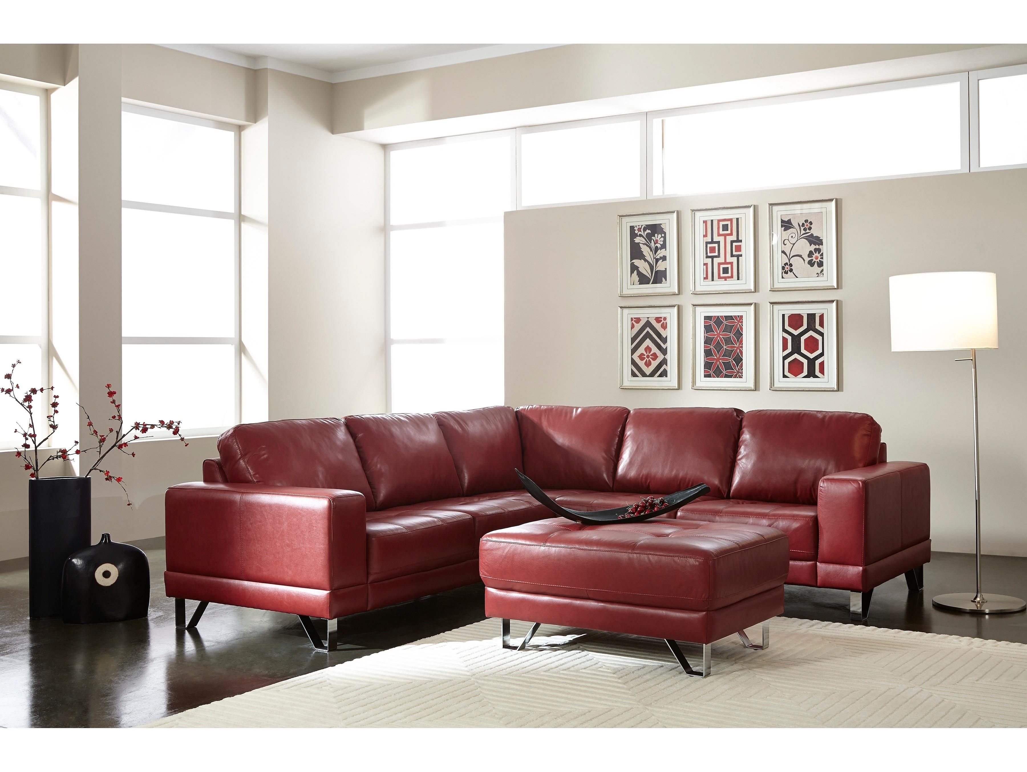 Palliser Seattle Leather Upholstery Sectional Sofa