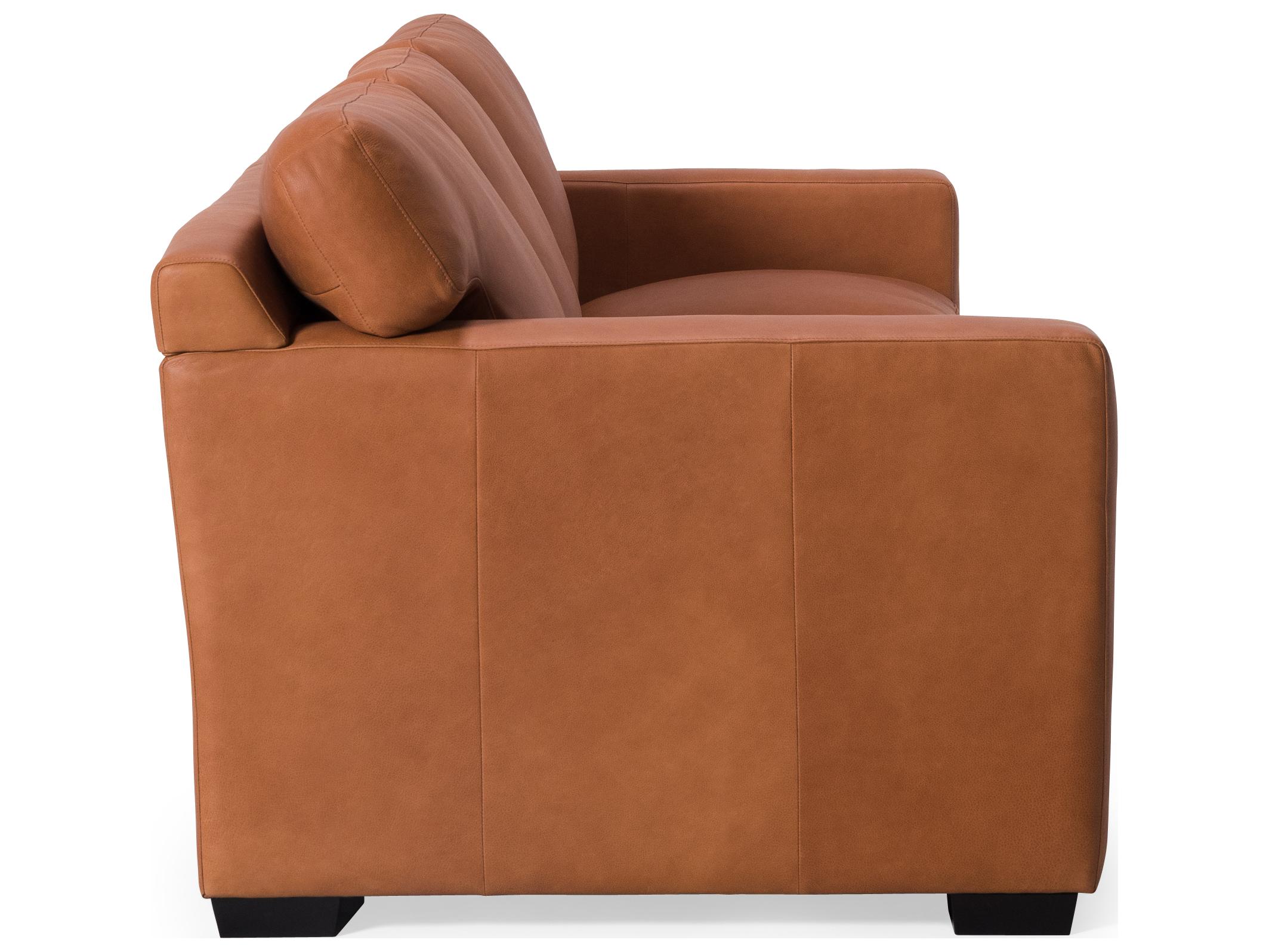 Palliser Madison Track Arm Leather Upholstery Stationary Sofa