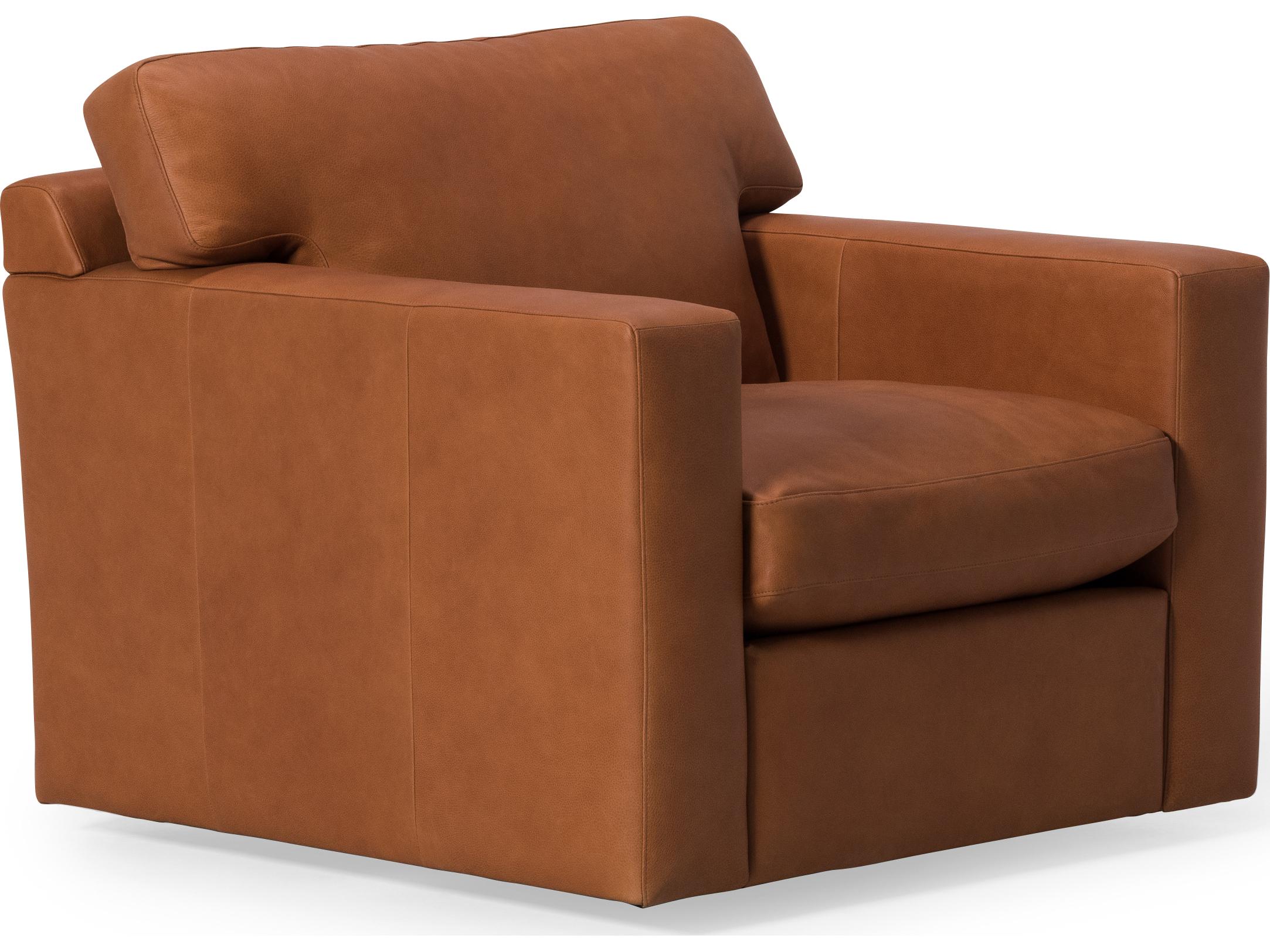 Palliser Madison Track Arm Leather Upholstery Swivel Chair