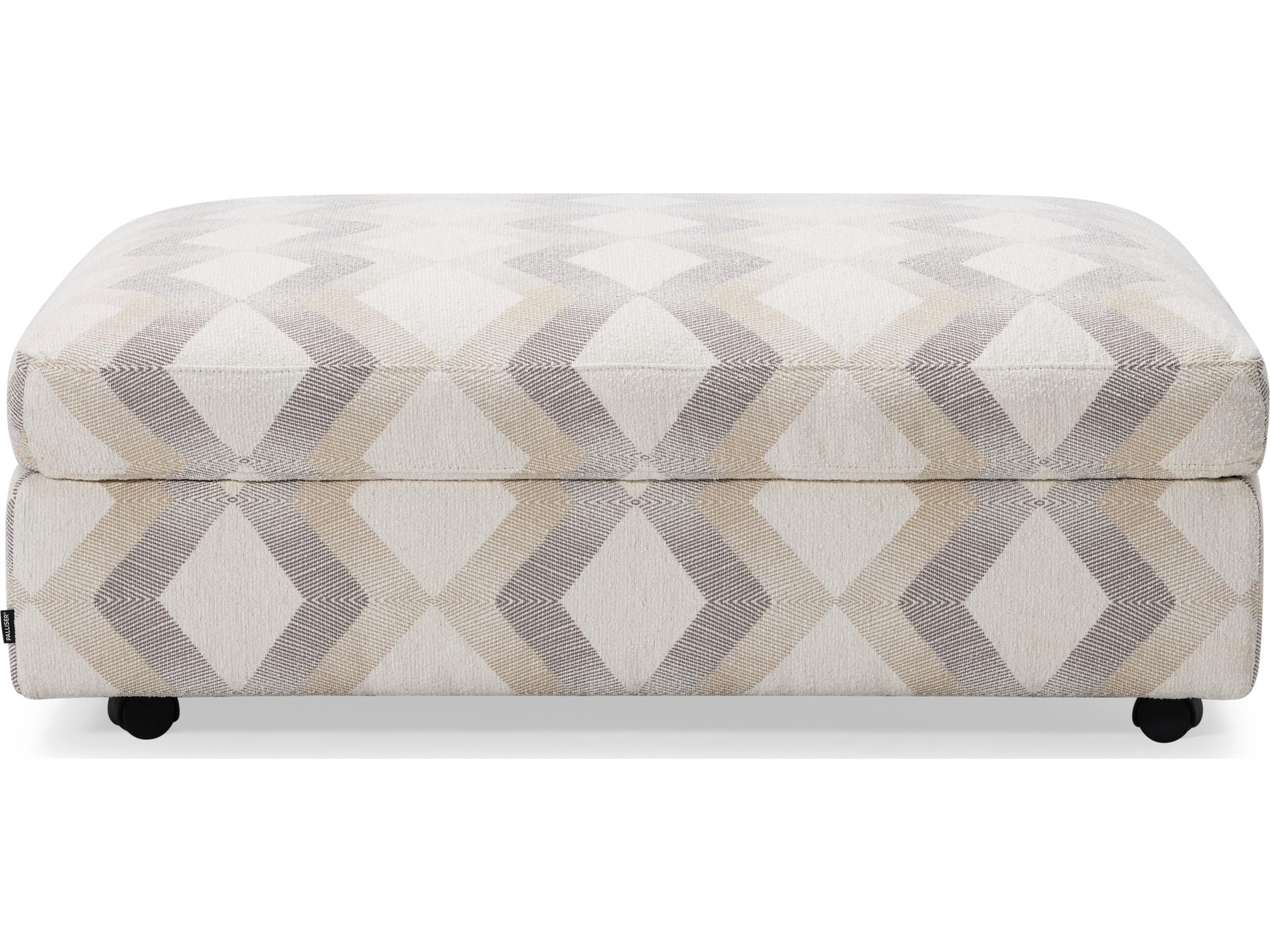 Palliser Madison Track Arm Leather Upholstery Storage Ottoman