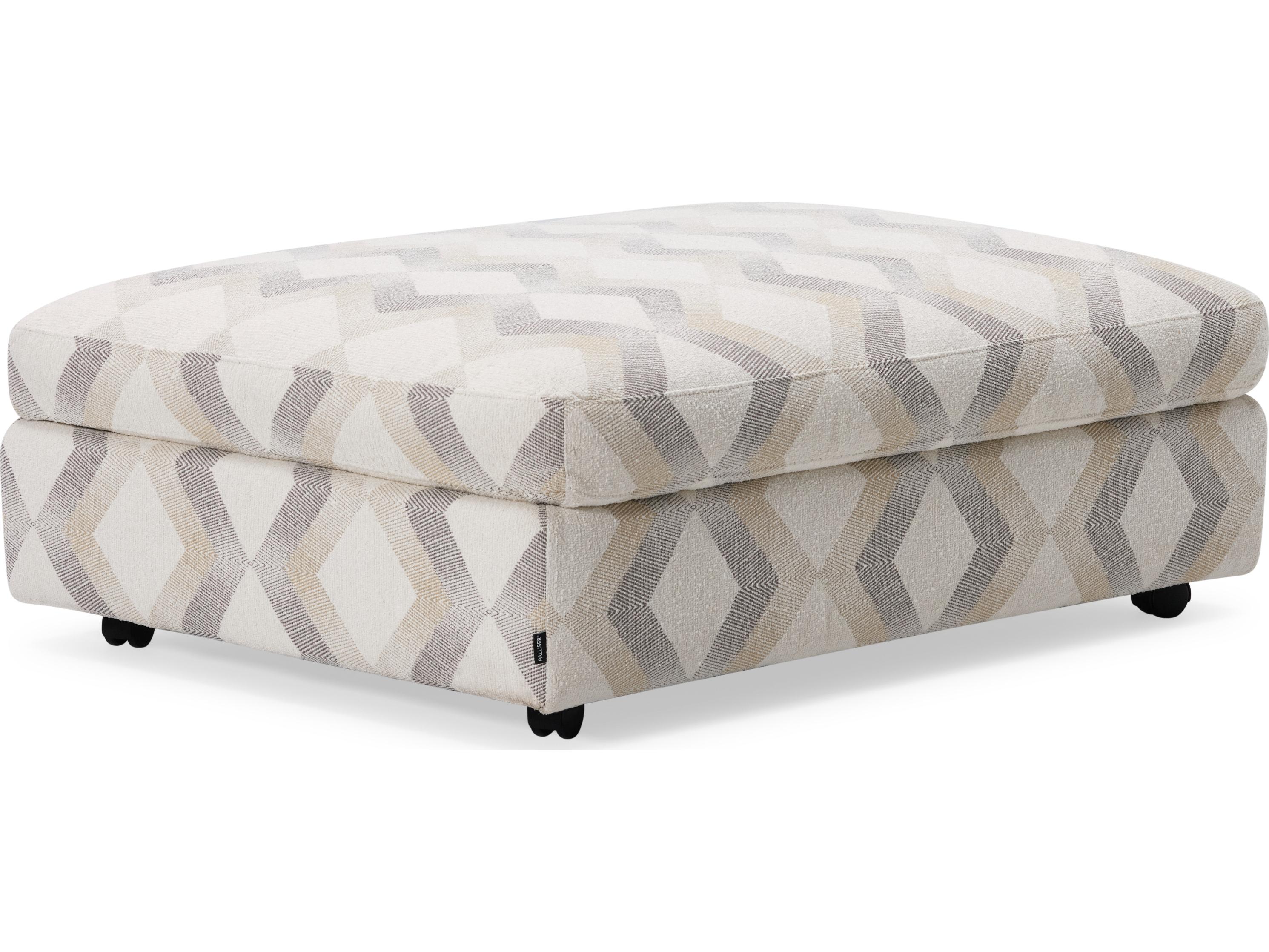 Palliser Madison Track Arm Leather Upholstery Storage Ottoman