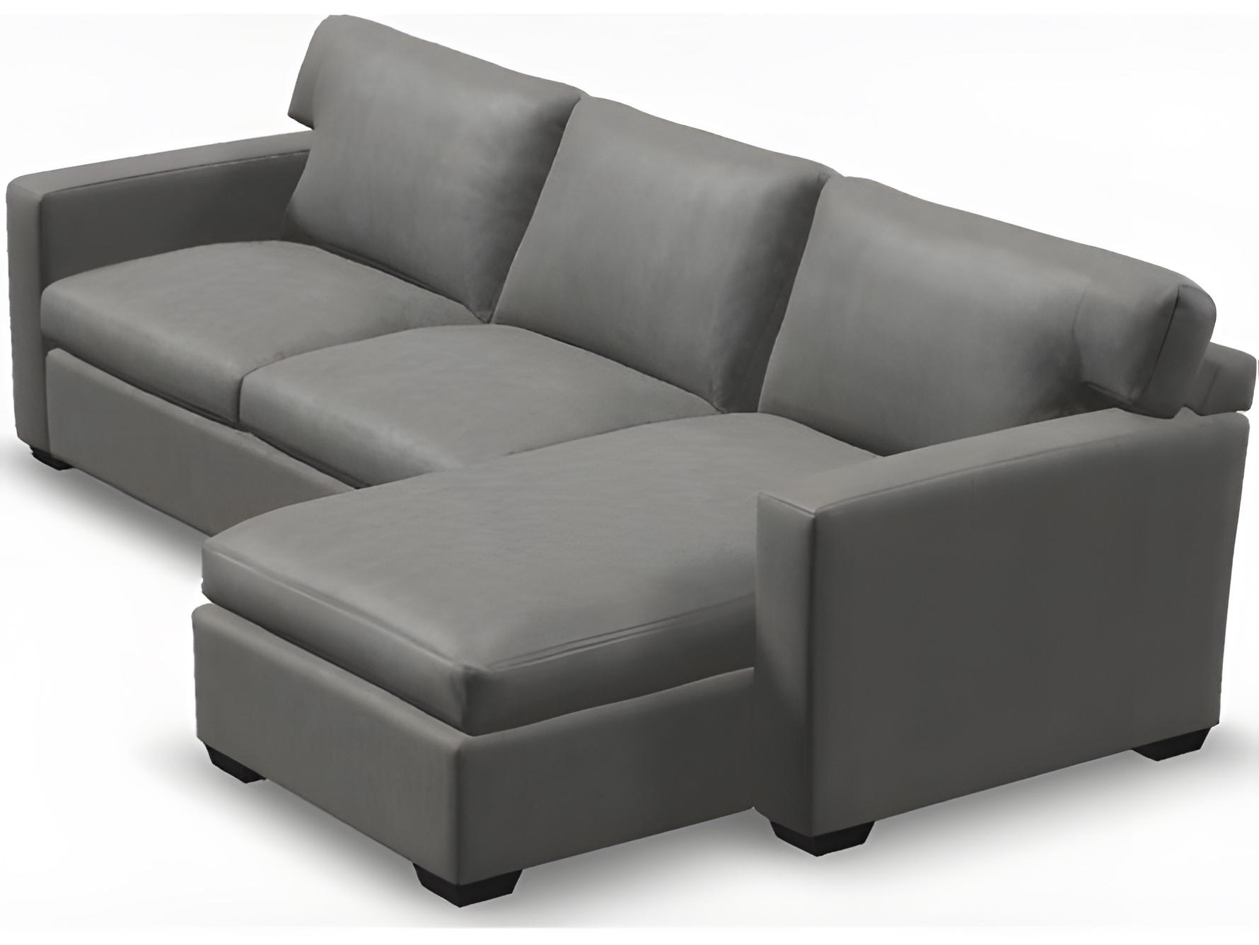 Palliser Madison Track Arm Leather Upholstery Upholstered Sectional Sofa