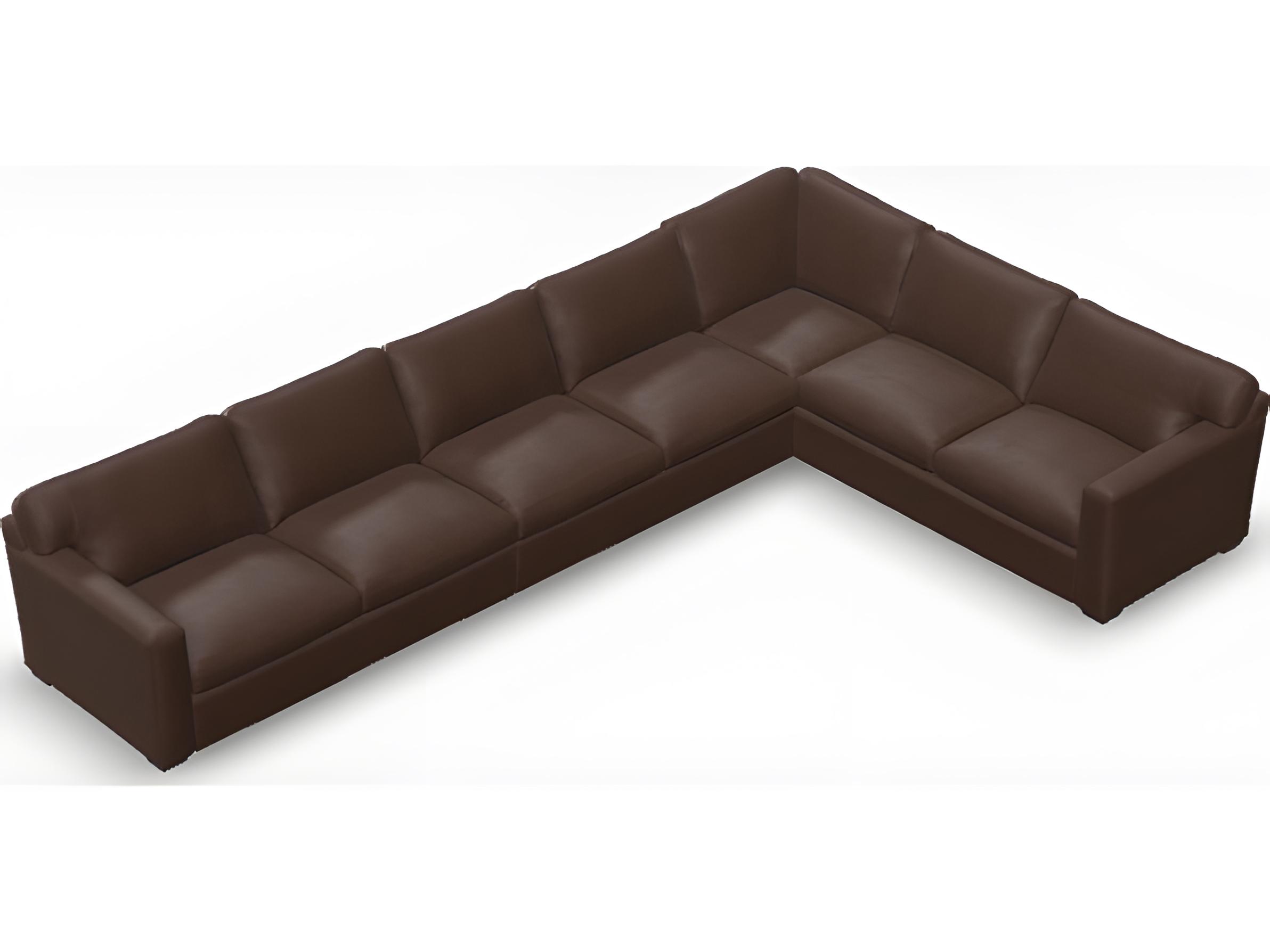 Palliser Madison Track Arm Leather Upholstery Upholstered Sectional Sofa